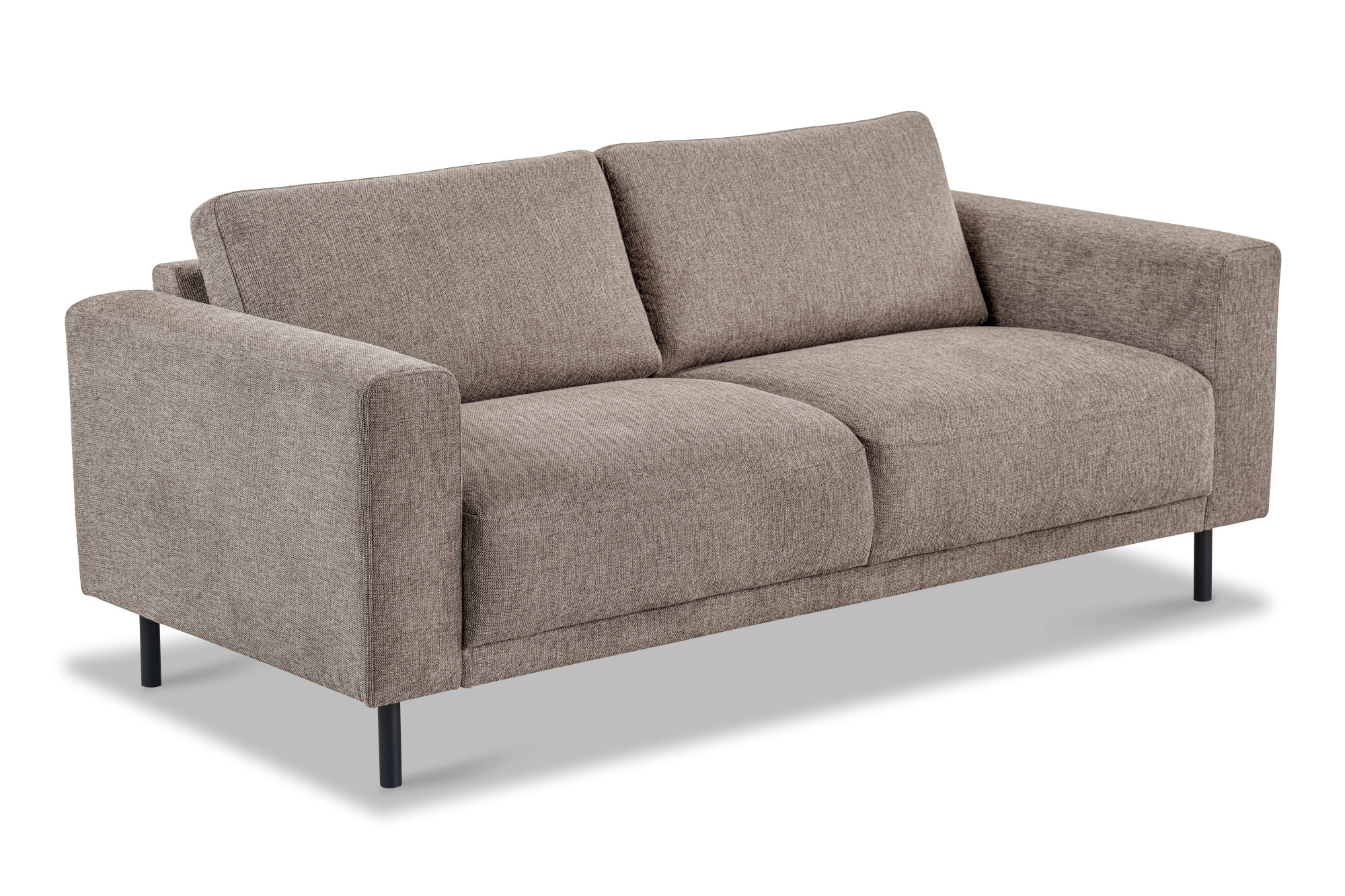 Home affaire 3-Sitzer »Sveeva, B.214 cm, schwarze Metallfüße« langlebiger Webstoff, mit Wellenunterfederung, viele Farben