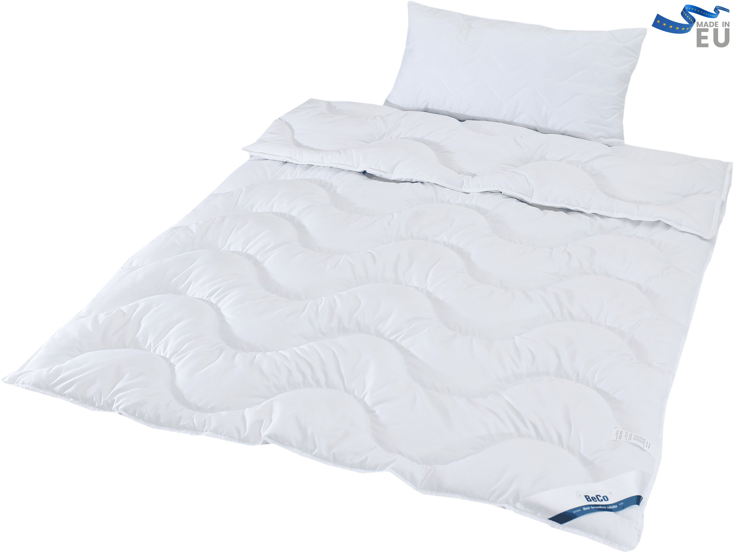 Beco Bettdecke + Kopfkissen "Sale, 2-Tlg. Set, Kissen & Bettdecke mit Welle günstig online kaufen