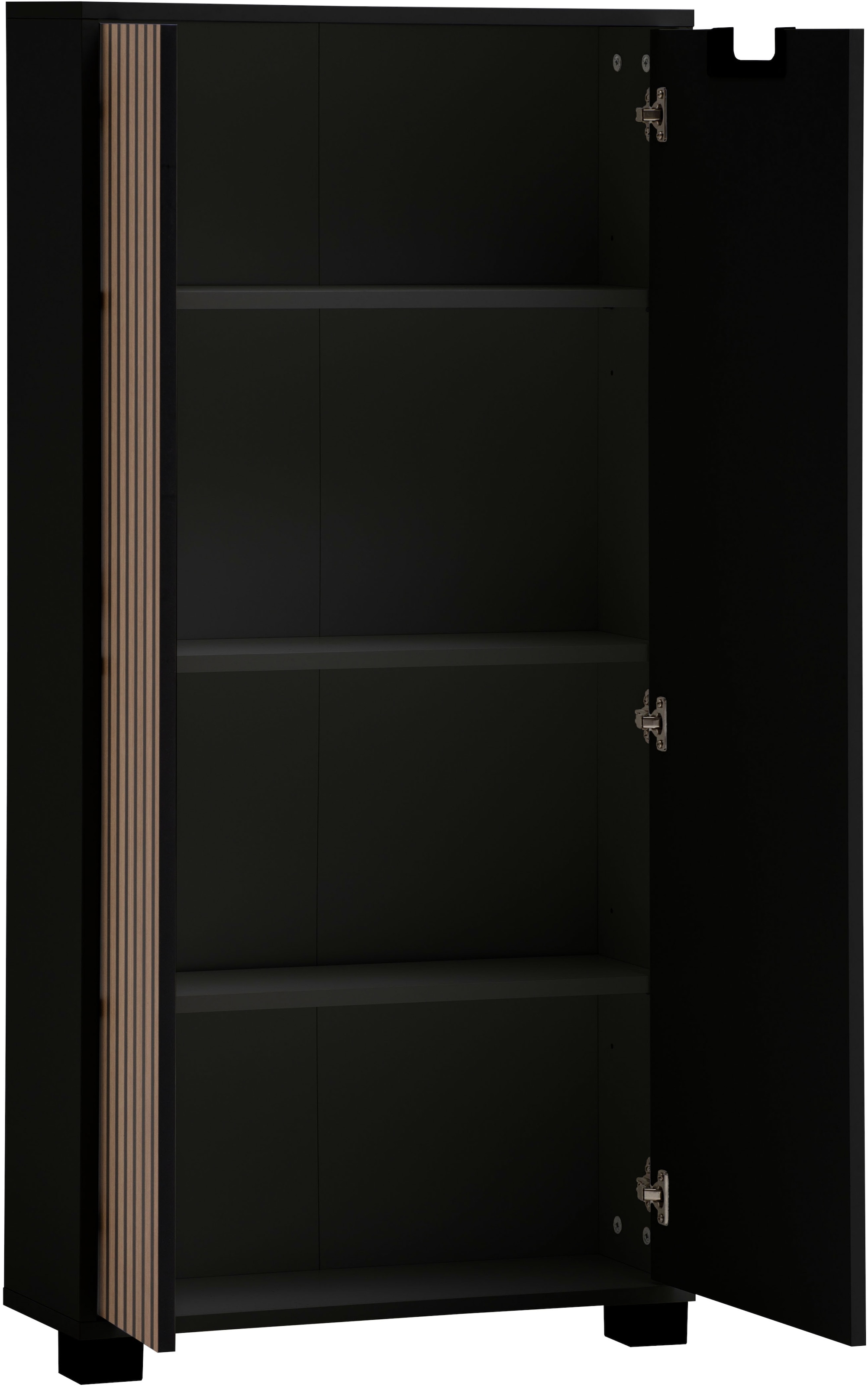 Schildmeyer Unterschrank »Ryker Unterschrank, Breite 59 cm« 1 Stk. tlg. Tür links in Akustik-Optik - Breite: 19,5 cm, rechts: 36,1 cm