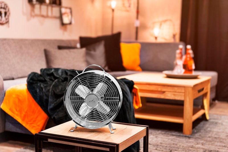 eta Tischventilator »RINGO«, 26 cm Durchmesser, Retrodesign, 2 Geschwindigkeiten, 25 W, Ø 26 cm