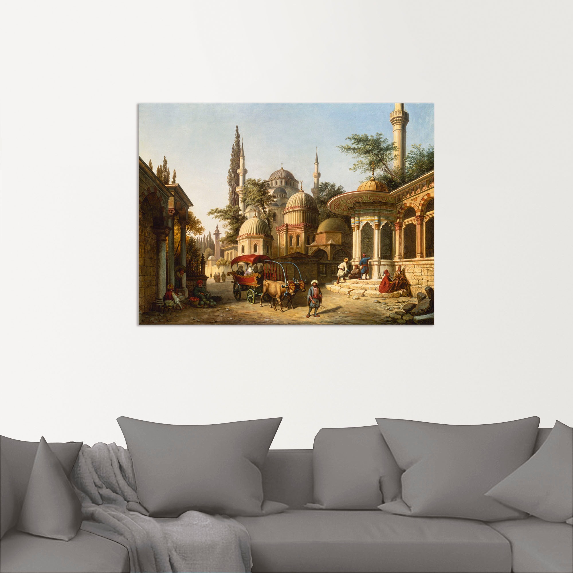 Förderungsantragsteller Artland Wandbild »Ansicht St.), Istanbul«, einer versch. Poster Leinwandbild, Größen Moschee | (1 BAUR in oder Gebäude, kaufen Wandaufkleber in Alubild, als