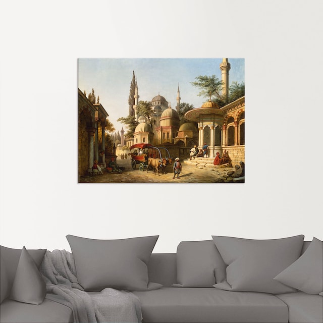 Artland Wandbild »Ansicht einer Moschee in Istanbul«, Gebäude, (1 St.), als  Alubild, Leinwandbild, Wandaufkleber oder Poster in versch. Größen kaufen |  BAUR | Poster