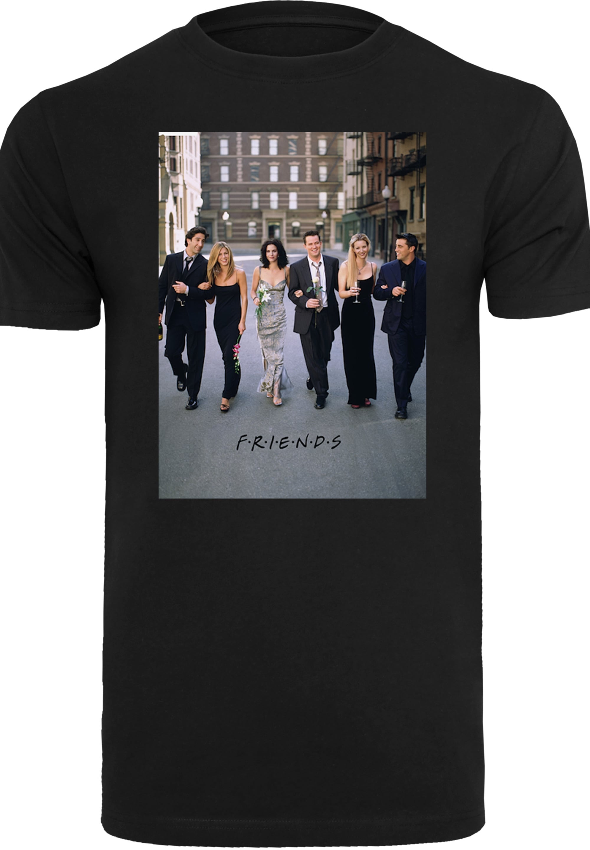 F4NT4STIC T-Shirt »FRIENDS TV Serie Flowers«, Herren,Premium Merch,Regular-Fit,Basic,Bedruckt
