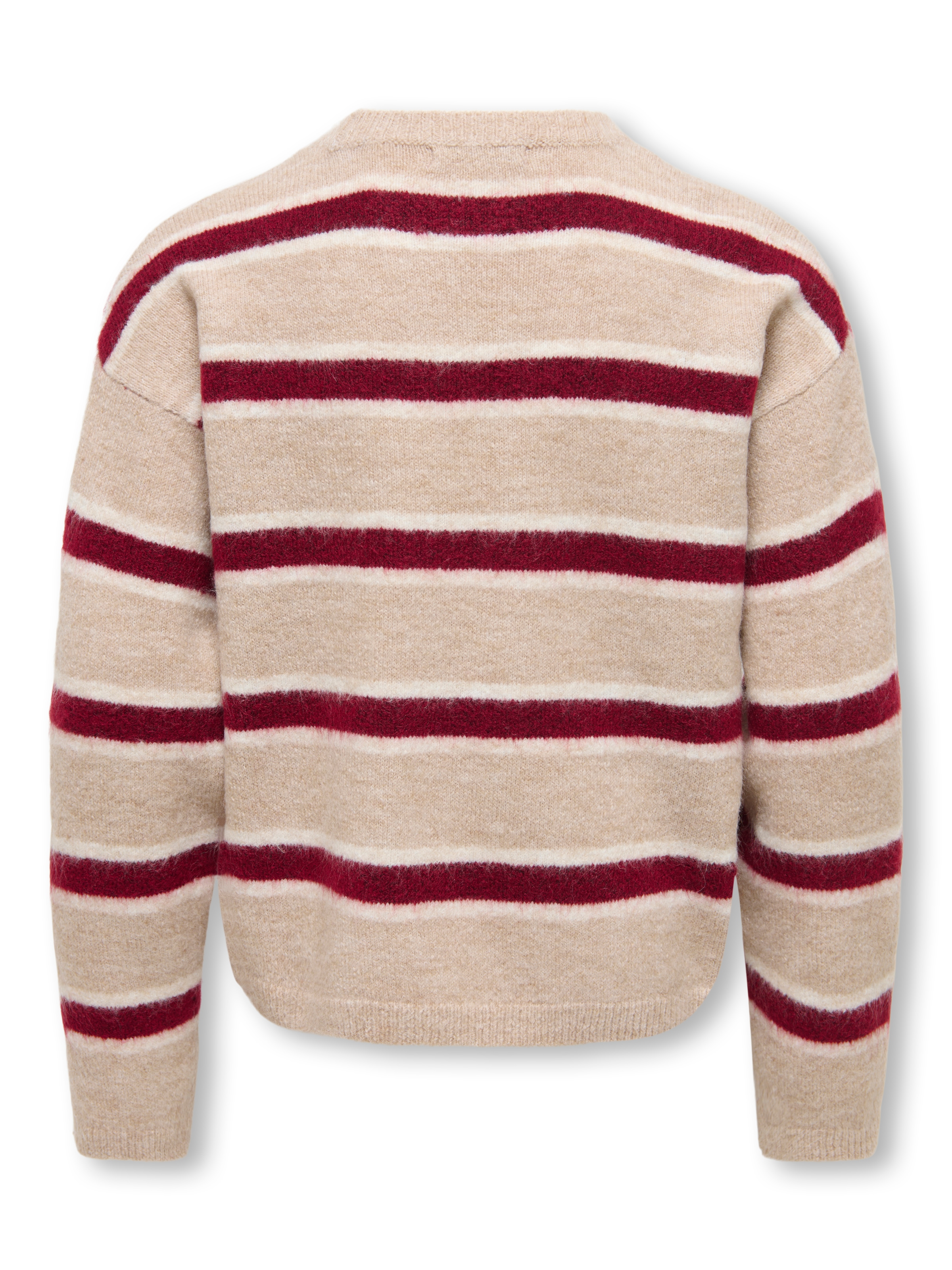 KIDS ONLY Strickpullover »KOGTALIO SCHOOL LS SHORT O-NECK KNT« Materialmix