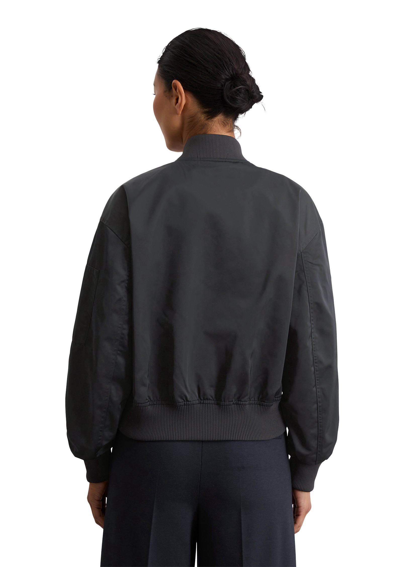 Marc O'Polo Outdoorjacke »aus recyceltem Shiny-Polyester-Twill«, ohne Kapuze