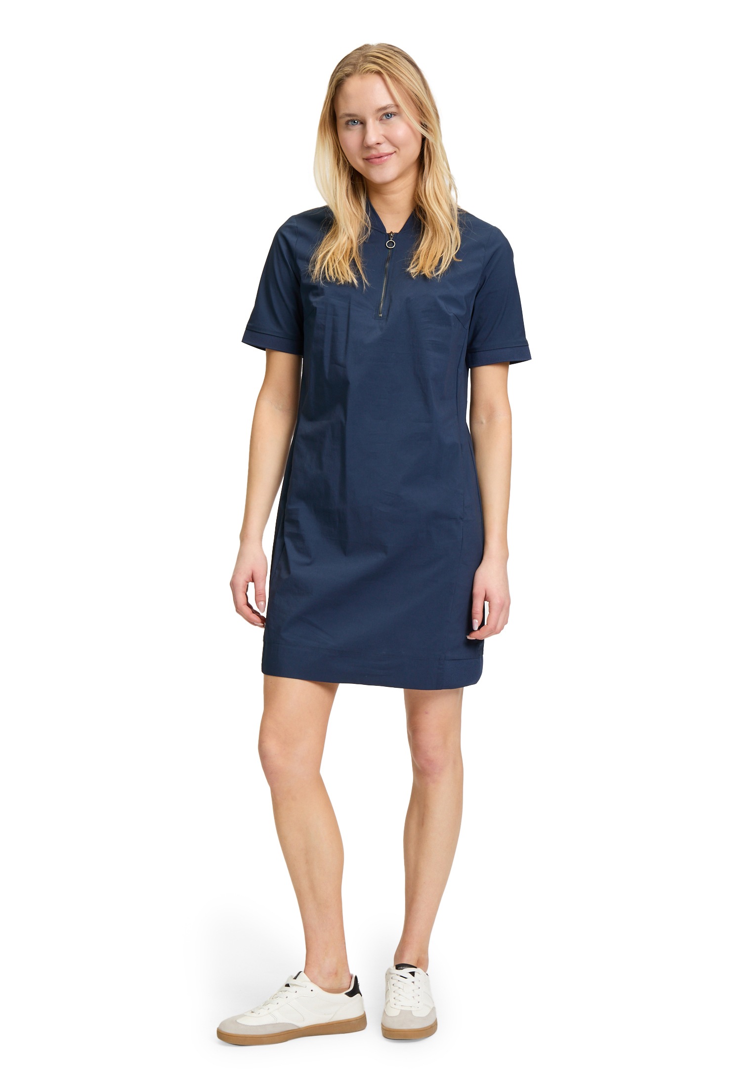 Betty&Co Druckkleid »Betty & Co Casual-Kleid mit Rippbündchen«, Materialmix