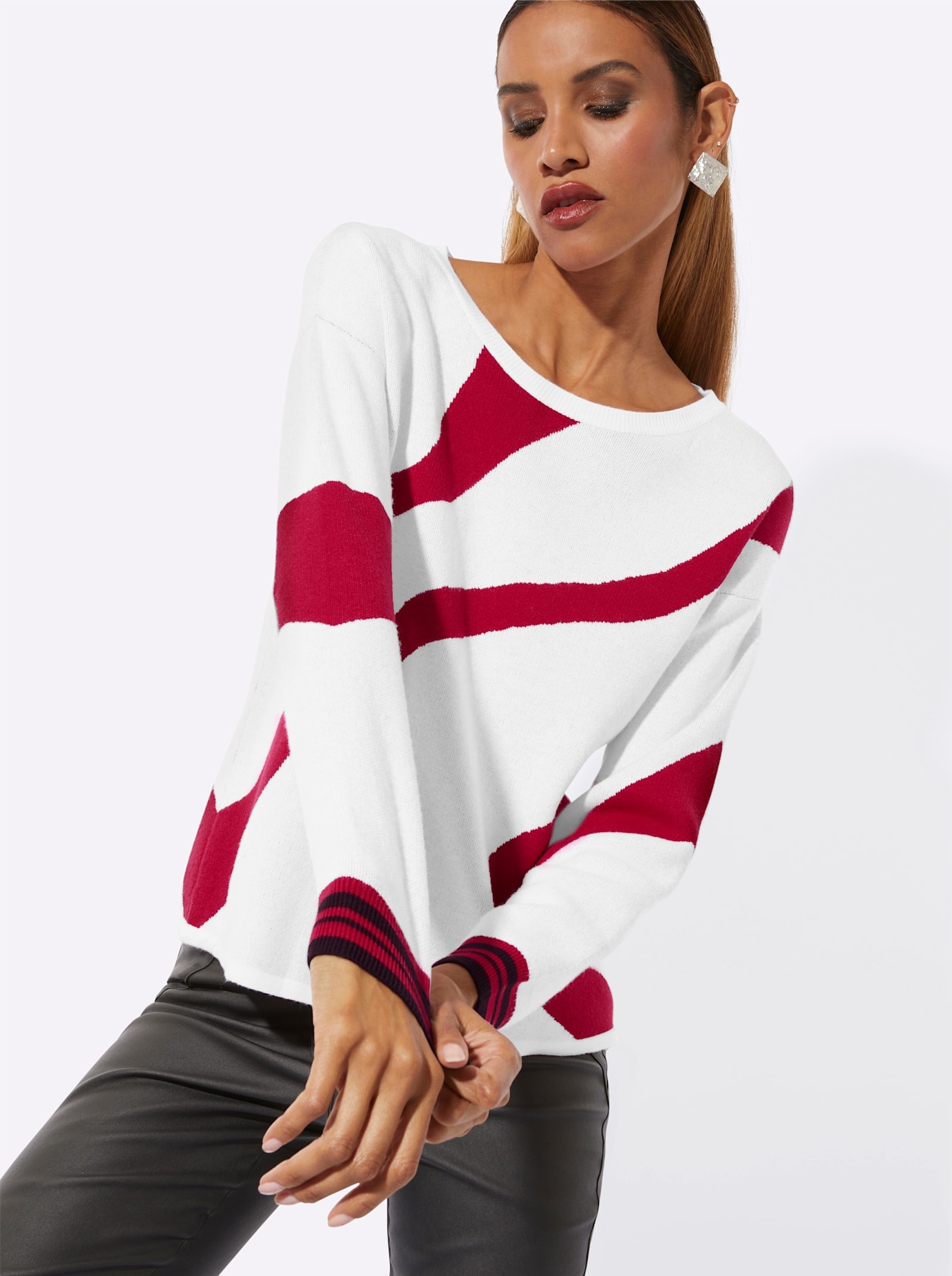 creation L Rundhalspullover »Pullover«