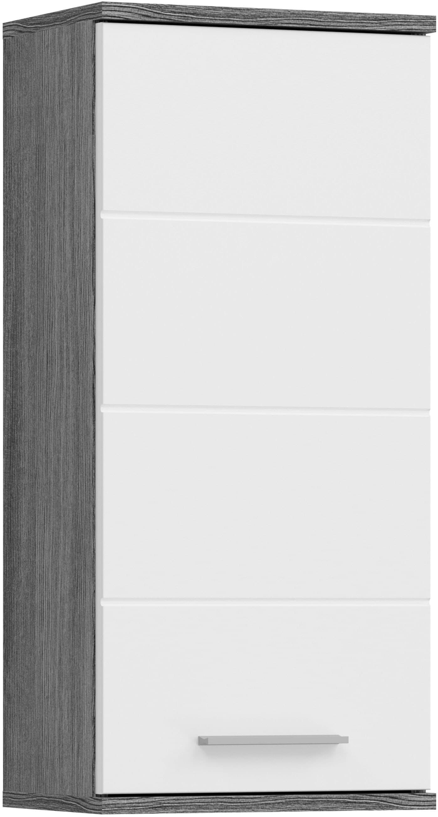 welltime Hängeschrank "LUCCA, Breite 35cm, 1 Tür (TA wechselbar), 2 Einlegeböden" Badmöbel, Badschrank, Schrank, Wandschrank, Bad, Badezimmer