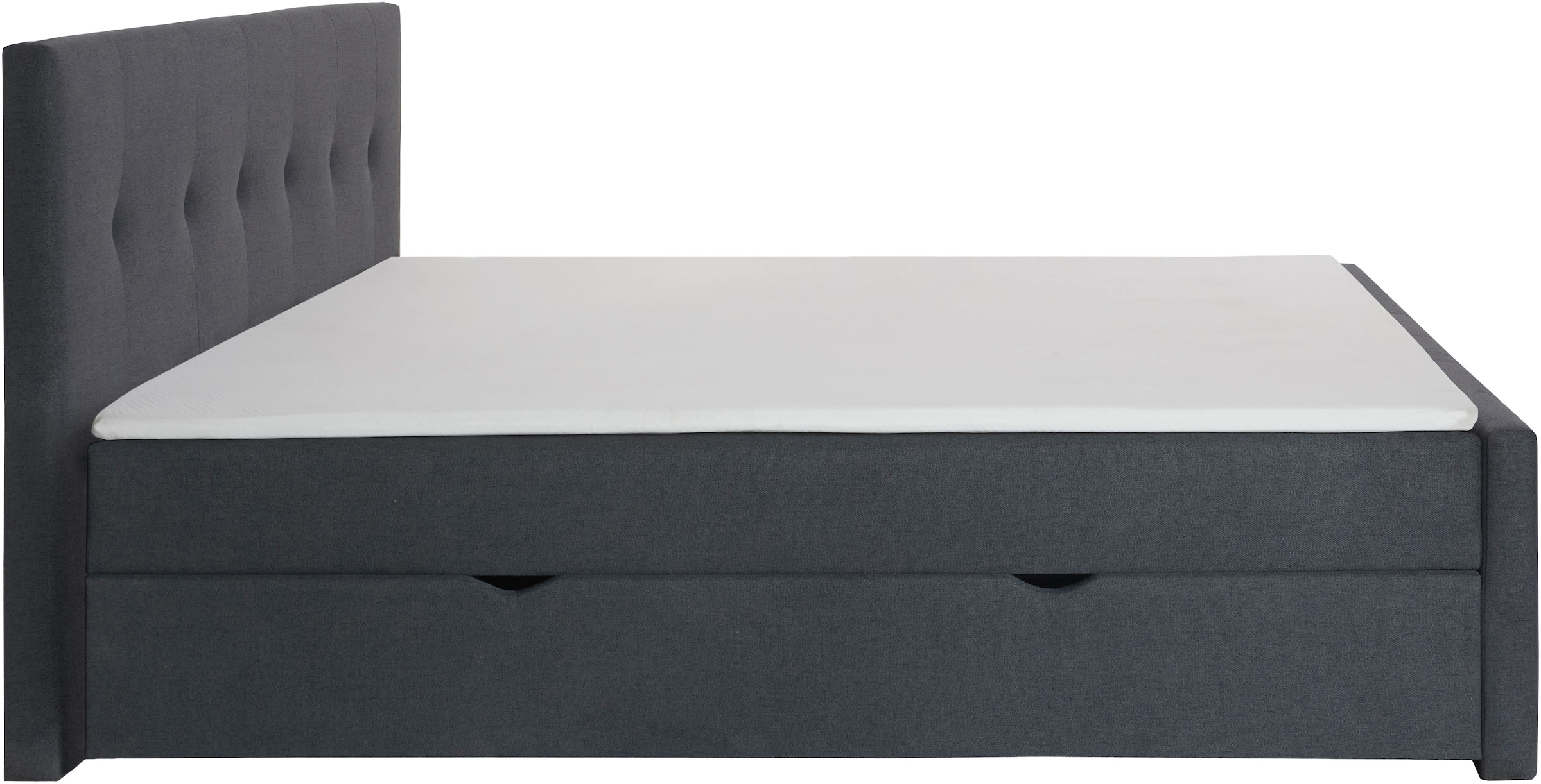 Home affaire Boxbett »Tessaja, inkl. Bettkasten, in der Breite 180x200cm erhältlich« Kopf- und Fußteil gesteppt, inkl. Anti-Slip-Topper