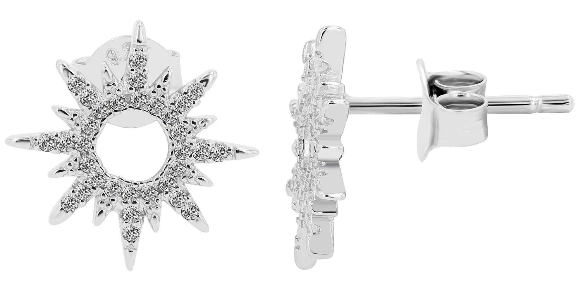Adelia´s Paar Ohrhänger "Ohrringe – Ohrstecker aus 925 Silber mit Zirkonia" Ein stilvolles Geschenk für besondere Momente