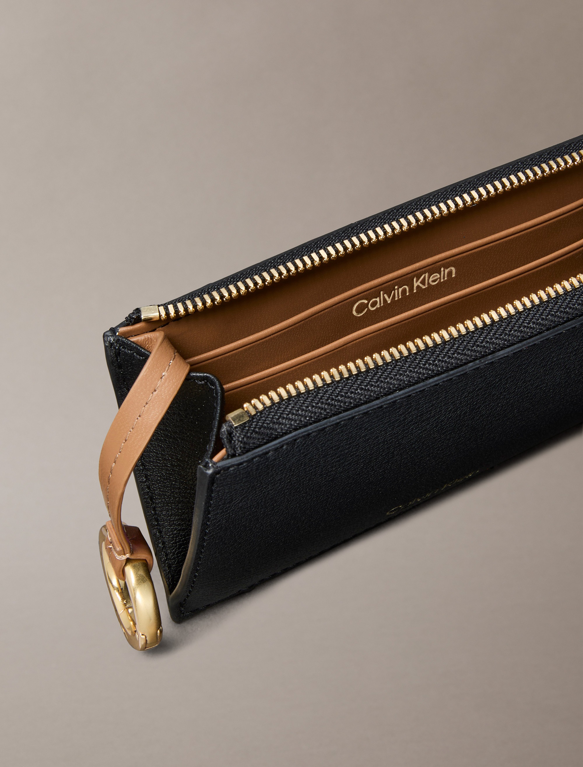Calvin Klein Kartenetui "FOIL LOGO TOP ZIP CARDCASE", Kreditkartenetui mit günstig online kaufen