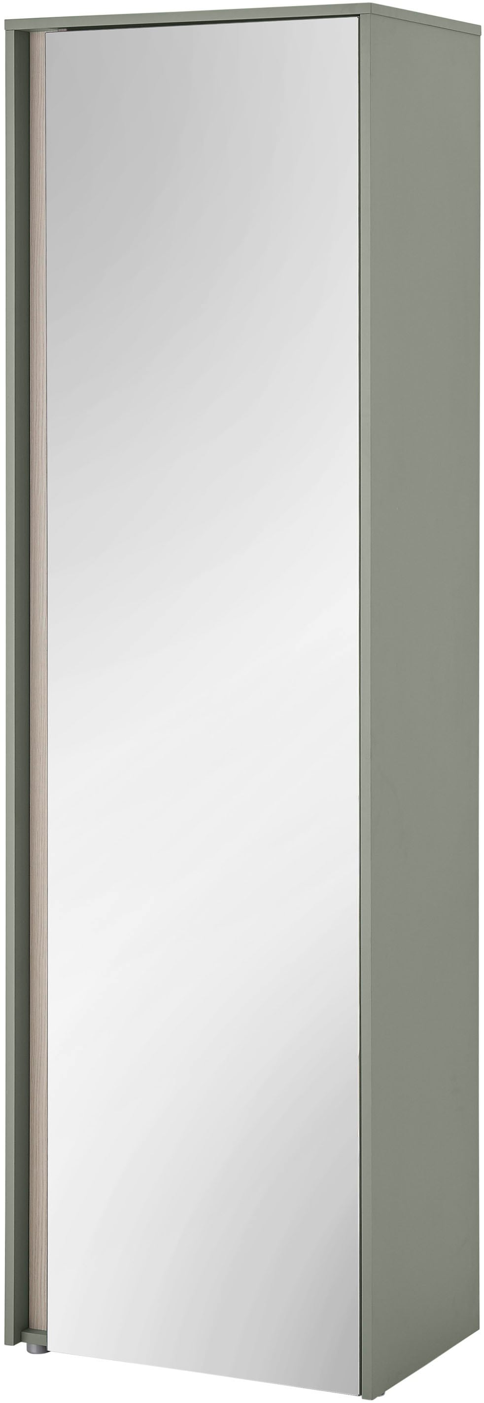 INOSIGN Spiegelschrank »GiRON/CiTY, moderner Garderobenschrank, Kleiderschrank mit Stauraum«, Spiegeltür, Teleskopauszug, Tür beidseitig montierbar, 60 cm breit