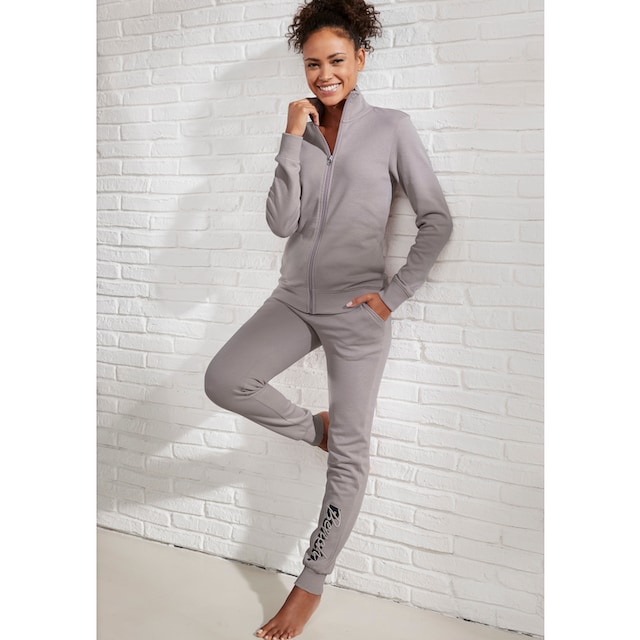 Bench. Loungewear Sweatjacke, (1 tlg.), mit bestickten Stehkragen,  Loungeanzug für bestellen | BAUR