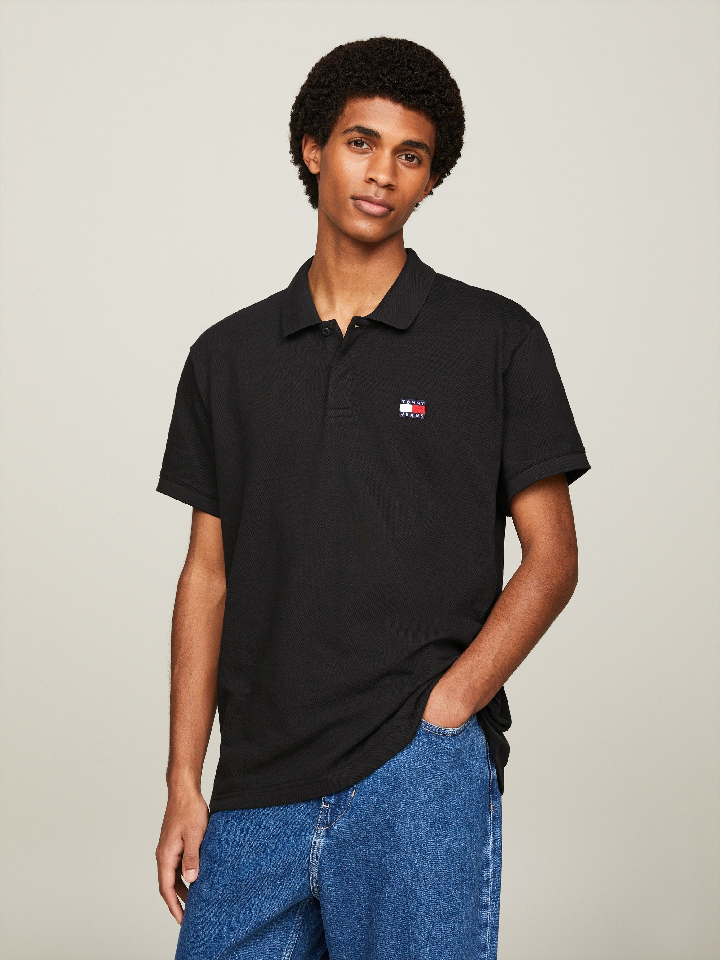 Tommy Jeans Poloshirt "TJM REG BADGE POLO", mit Polokragen