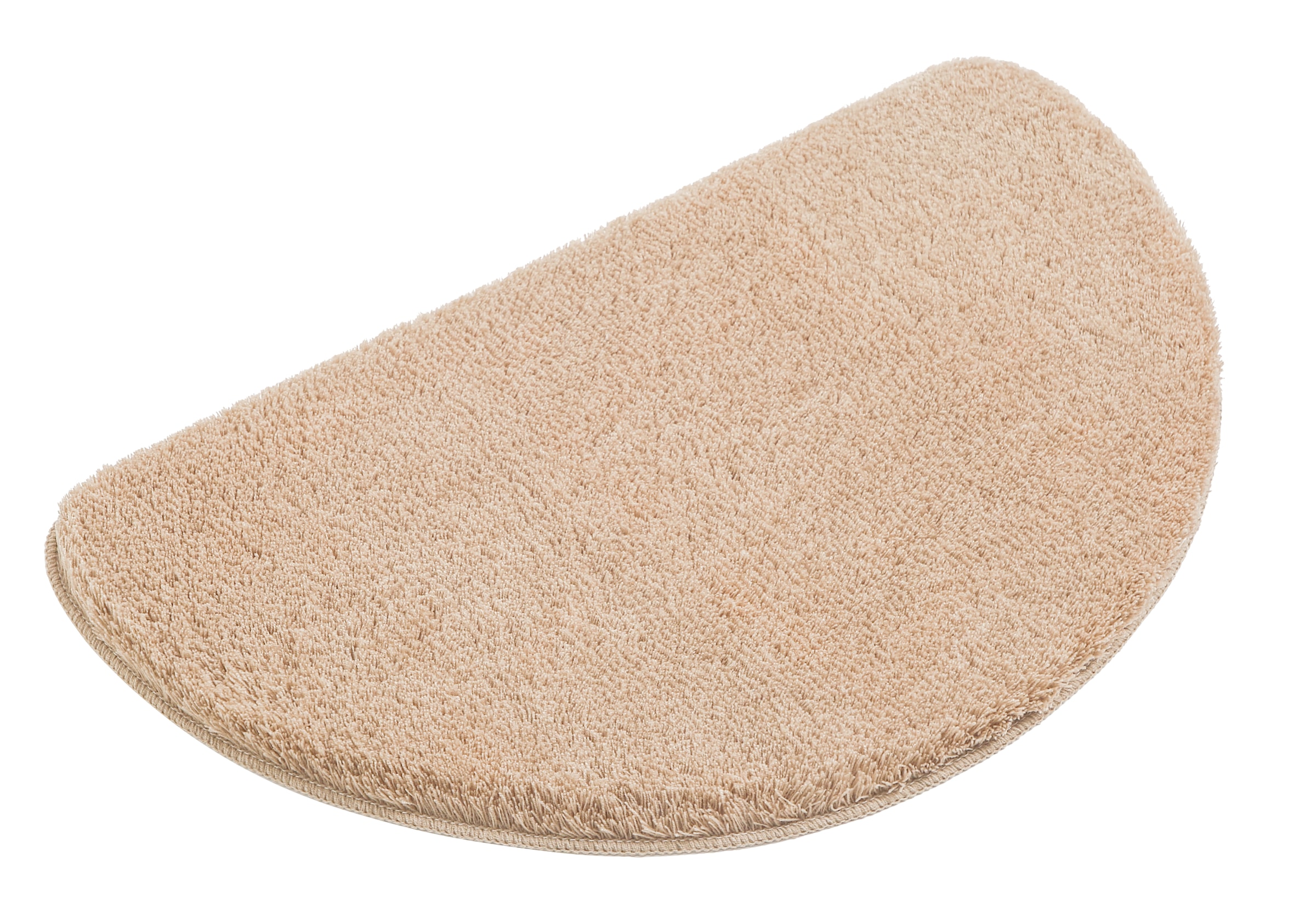 my home Badematte »Merida, Badvorleger, Badezimmer Teppich«, rutschhemmend beschichtet, fußbodenheizungsgeeignet-schnell trocknend-strapazierfähig, Badteppich, Uni Farben, rechteckig, rund & als 2-tlg. Set erhältlich