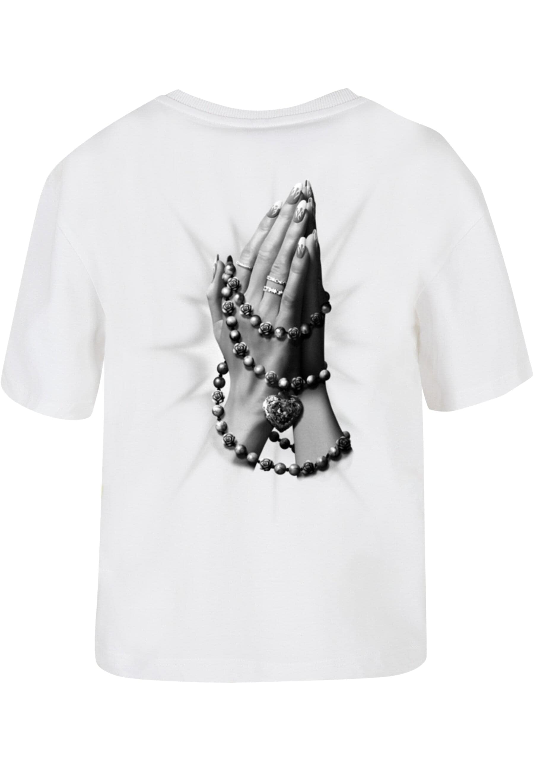 Miss Tee T-Shirt »Miss Tee Damen Praying Hands Tee«, (1 tlg.)