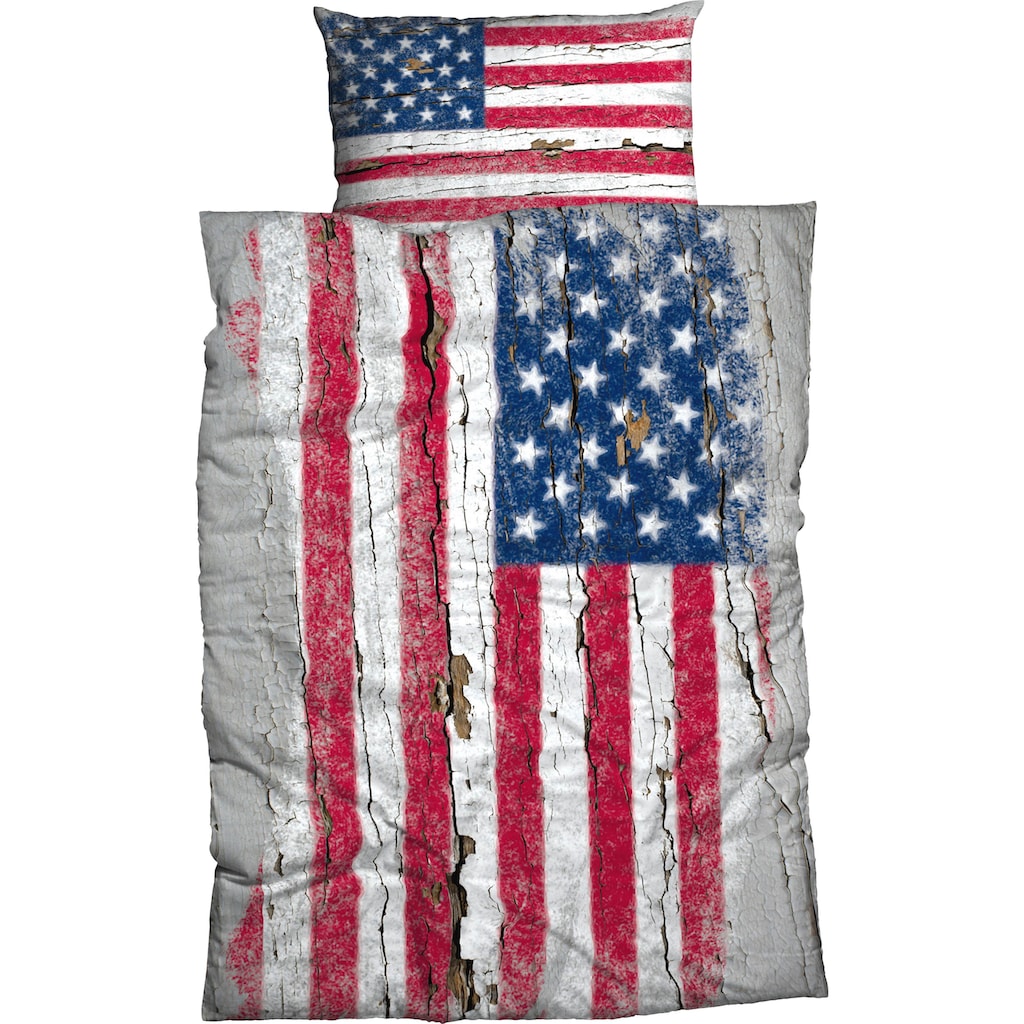 CASATEX Bettwäsche »Stars & Stripes«, (2 tlg.)