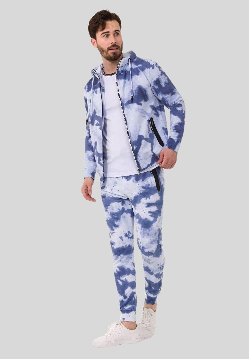Cipo & Baxx Trainingsanzug "HOMEWEAR", 2 Stk. mit Allover-Musterung günstig online kaufen
