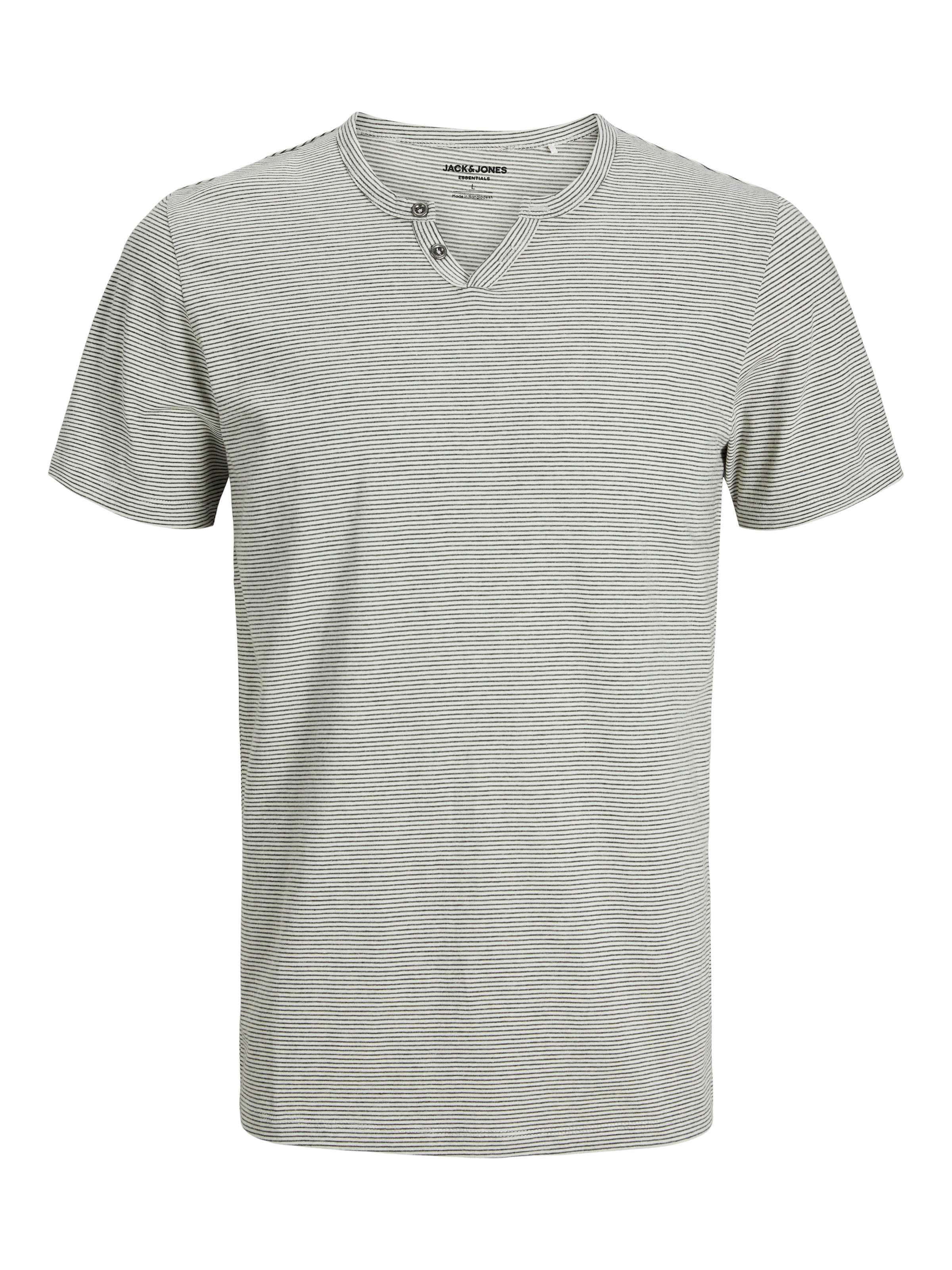 Jack & Jones T-Shirt "JJESPLIT NECK STRIPE TEE SS NOOS", mit besonderem Run günstig online kaufen