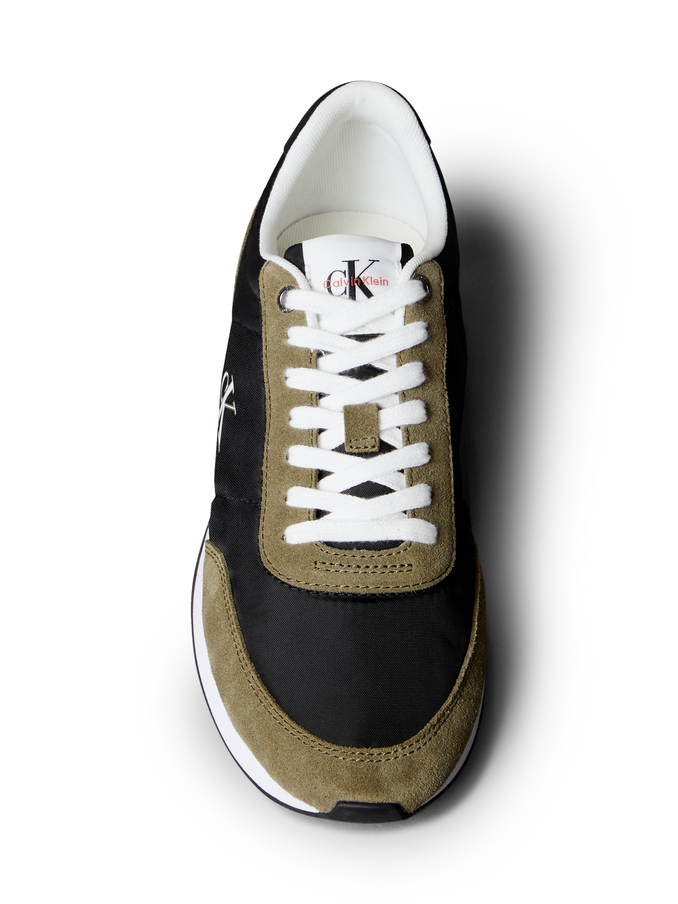 Calvin Klein Jeans Sneaker »RETRO RUNNER ESS MIX MAT«, Runner-Sneaker, Freizeitschuh, Halbschuh mit seitlichem CK-Logo