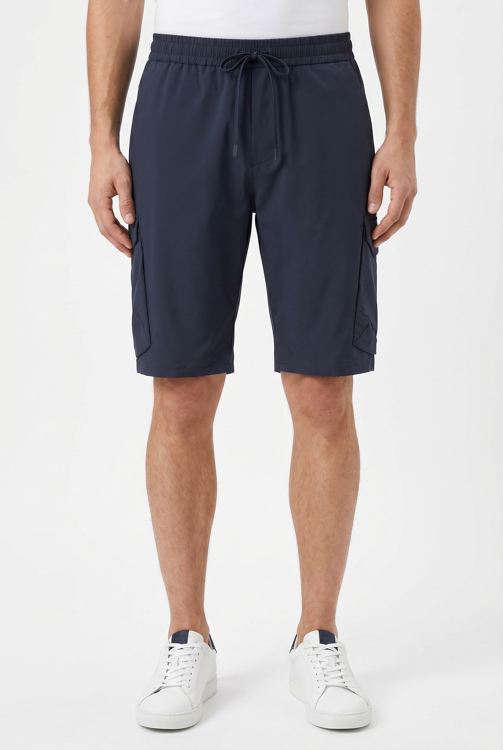 BOSS GREEN Shorts "S Urbanex-Cargo" mit Cargotaschen Cargohose Stretchhose Businesshose Anzughose