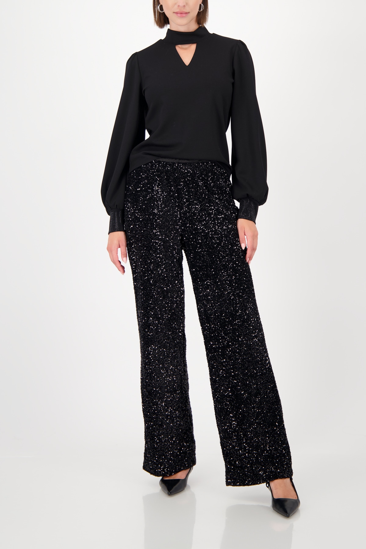 Monari Sweatshirt »Sweatshirt Cut out + Schmuck«
