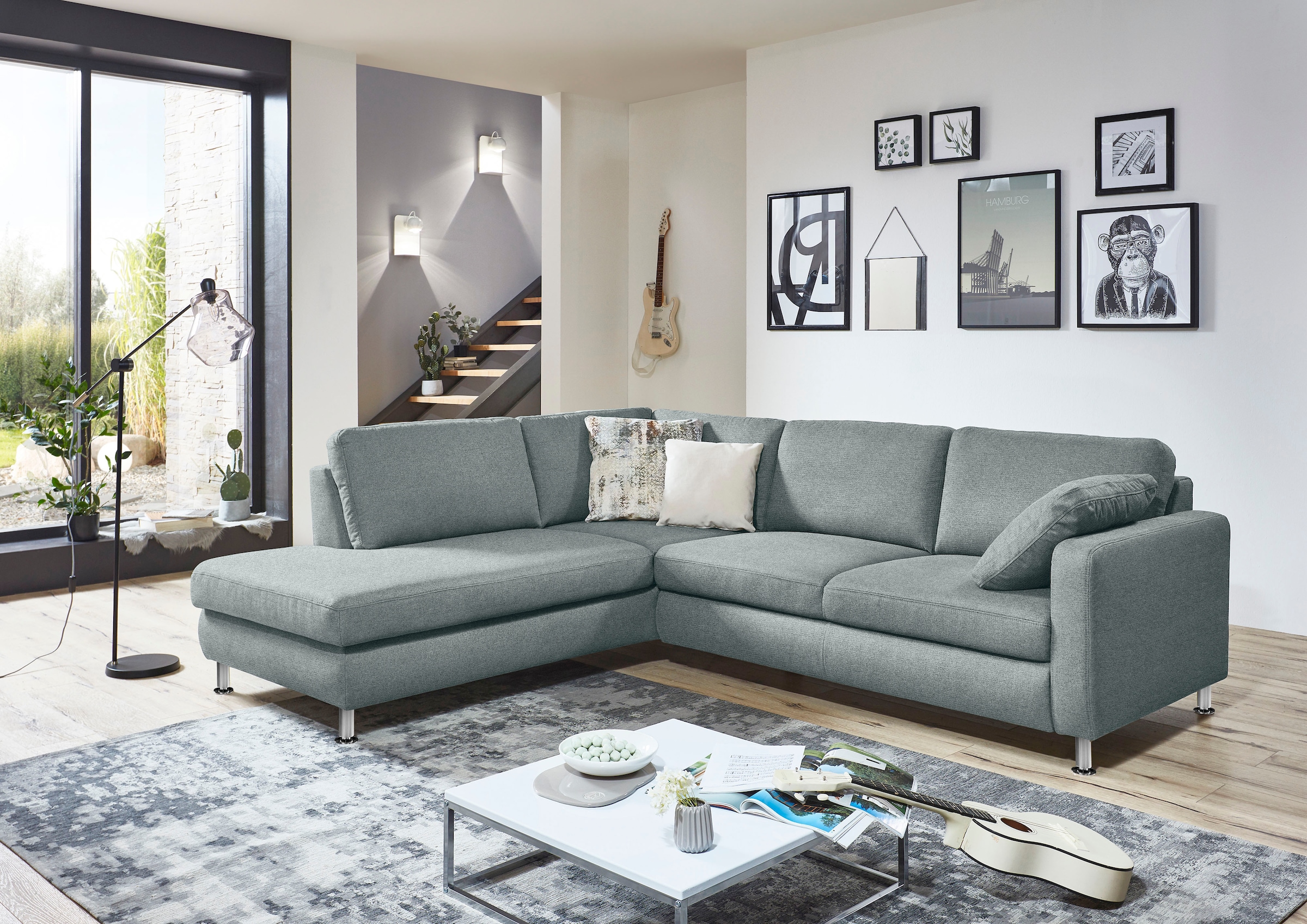 Die PlanBar Ecksofa »MP-IN19027 L-Form« wahlweise mit Bettfunktion, mit Kaltschaum