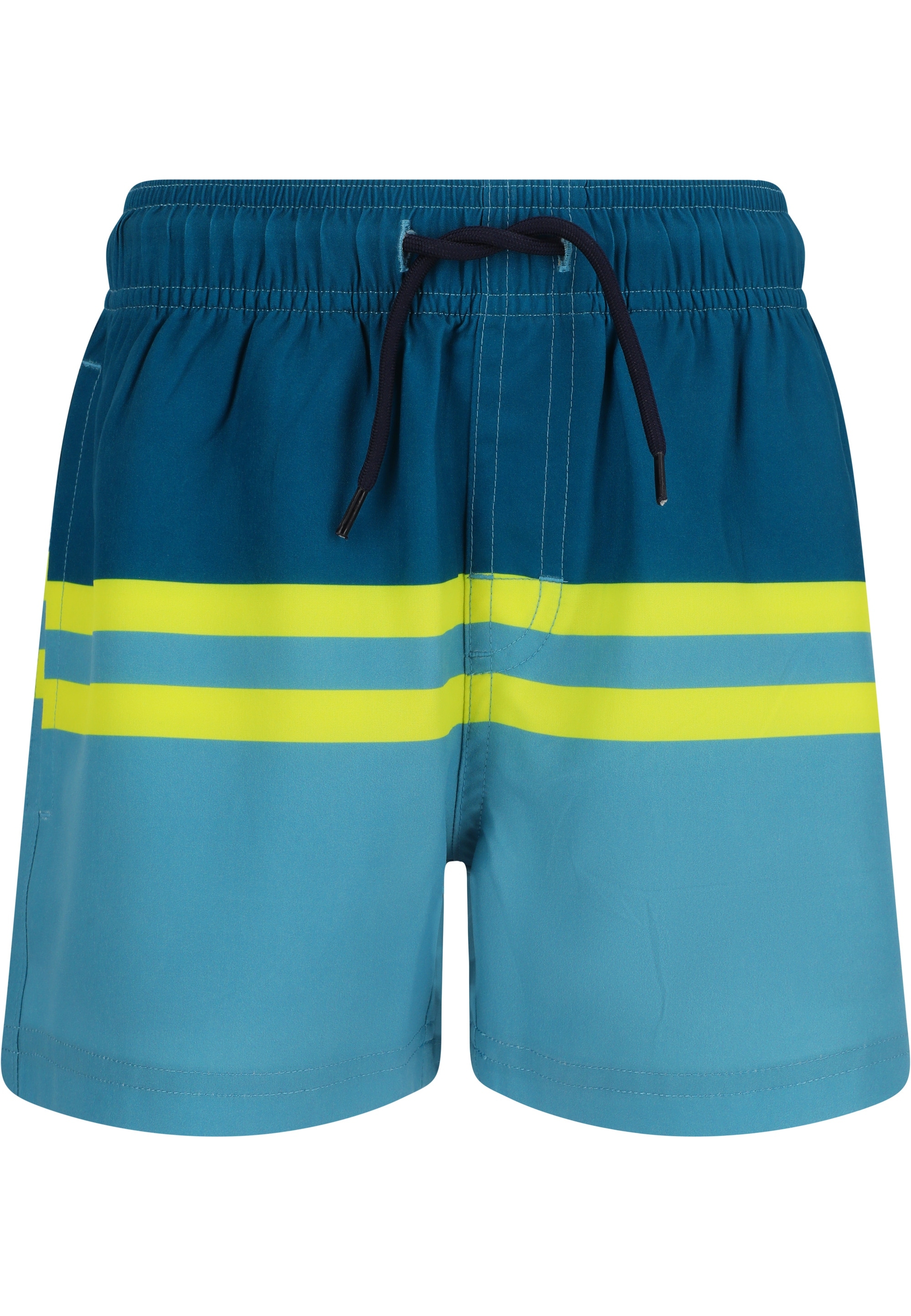 ZIGZAG Kinder Badeshorts "Bossa", blau, Gr. 116, mehrfarbig, Elasthan, Polyamid, Badehosen, in bequemer und stretchiger Qualität