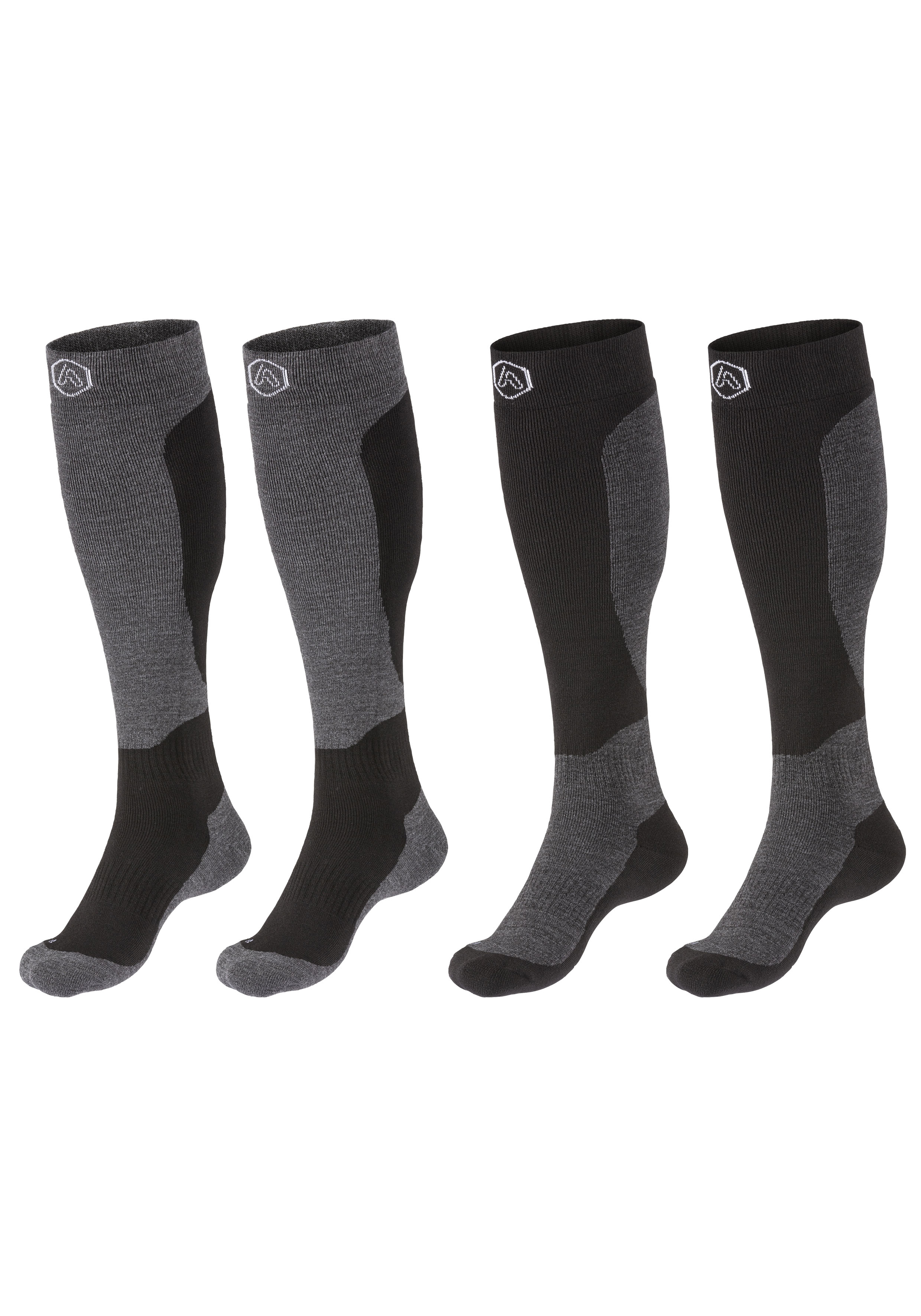Apollo Kniestrümpfe "ADULTS SKI SOCKS DESIGN" Unisex, hoch, mit Logostickerei in zwei verschiedenen Designs