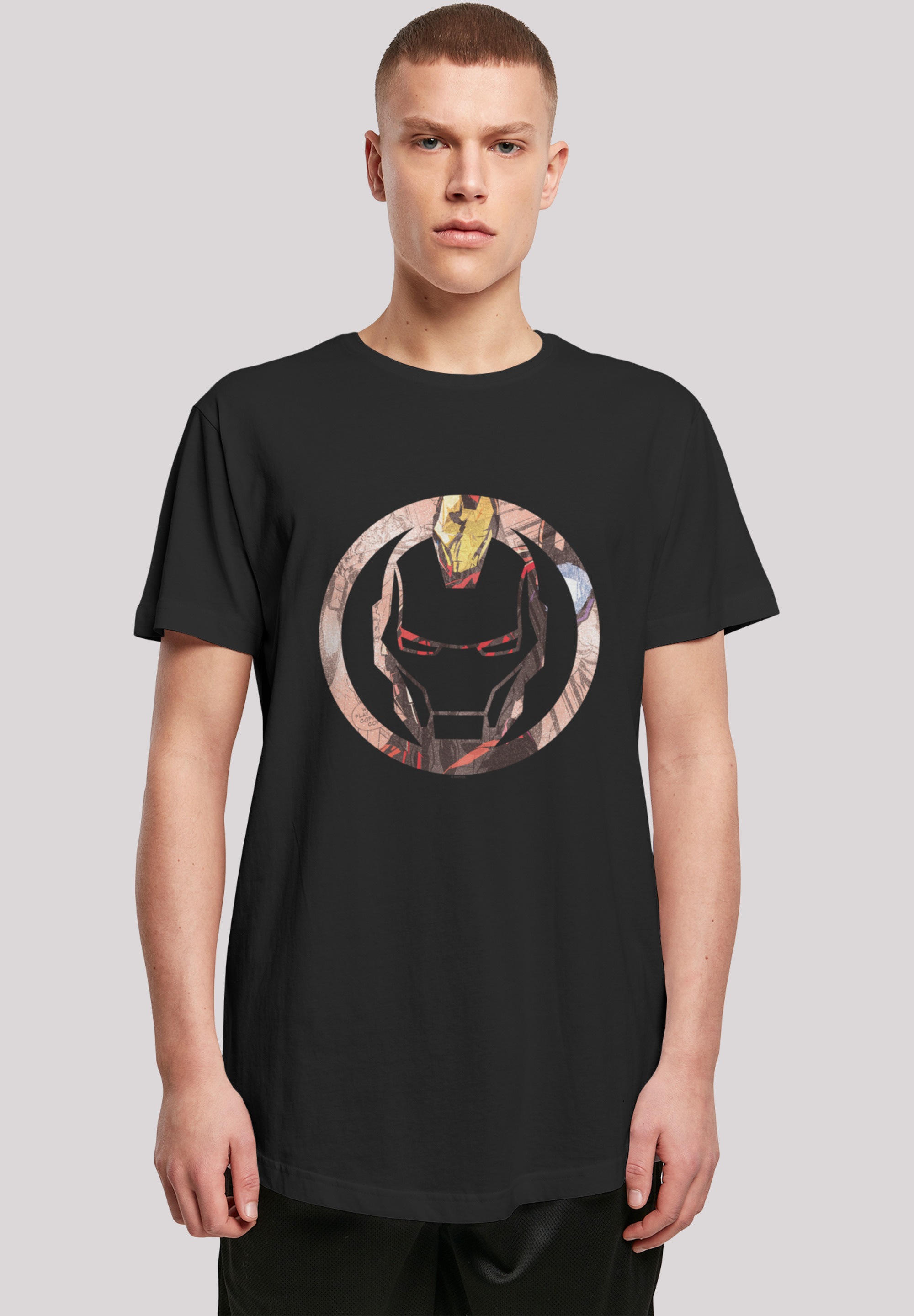 F4NT4STIC T-Shirt "Long Cut T-Shirt Marvel Iron Man Montage Symbol", Herren günstig online kaufen