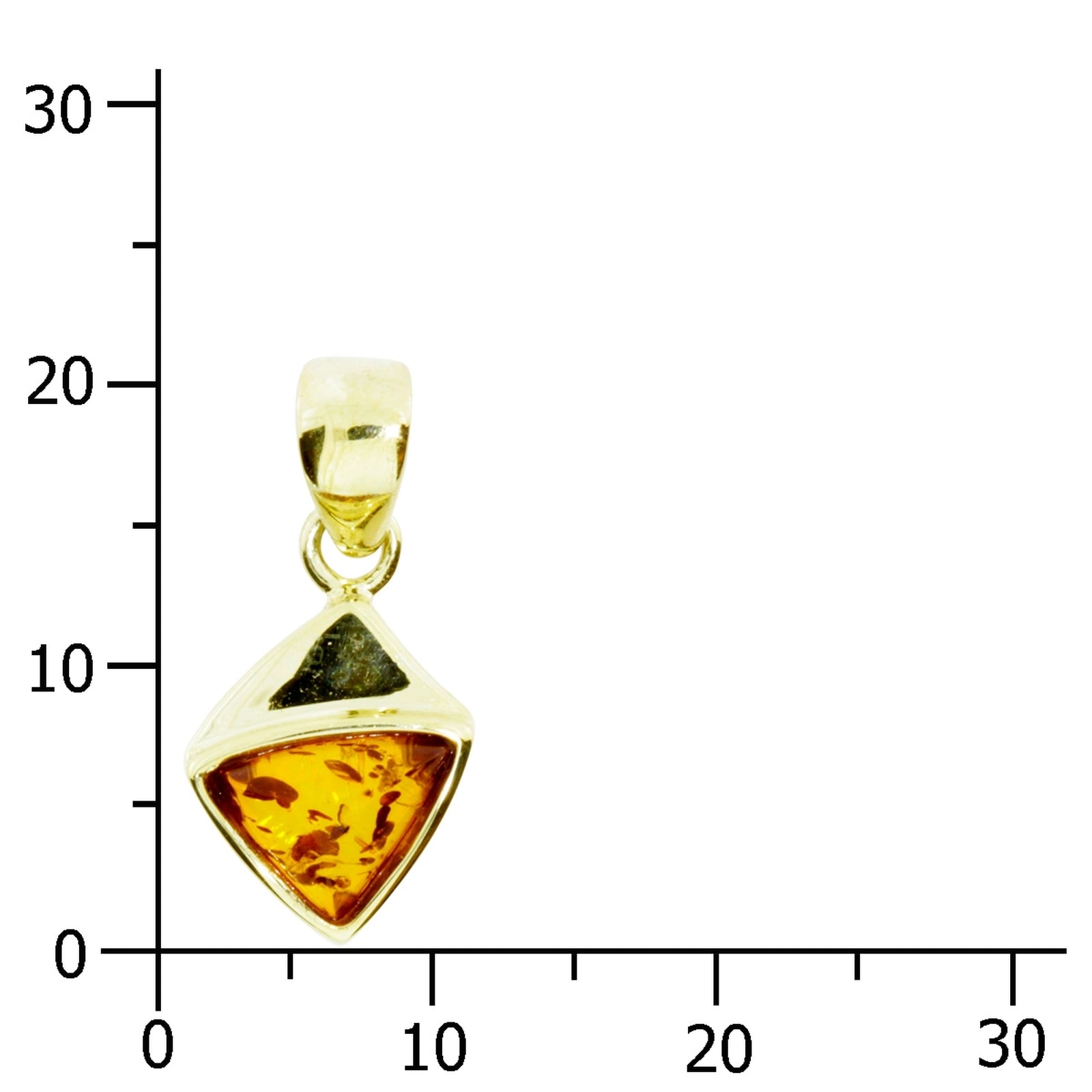 OSTSEE-SCHMUCK Kettenanhänger »- Malou - Gold 333/000 - Bernstein«