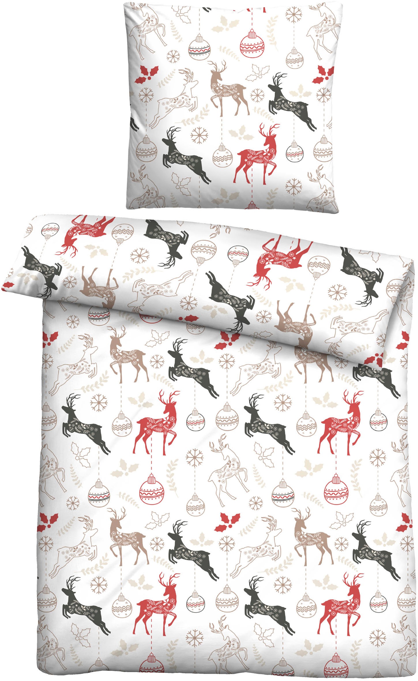 Castell - Markenbettwäsche Bettwäsche "0306734" 2 Stk. wohlig warm, tempera günstig online kaufen