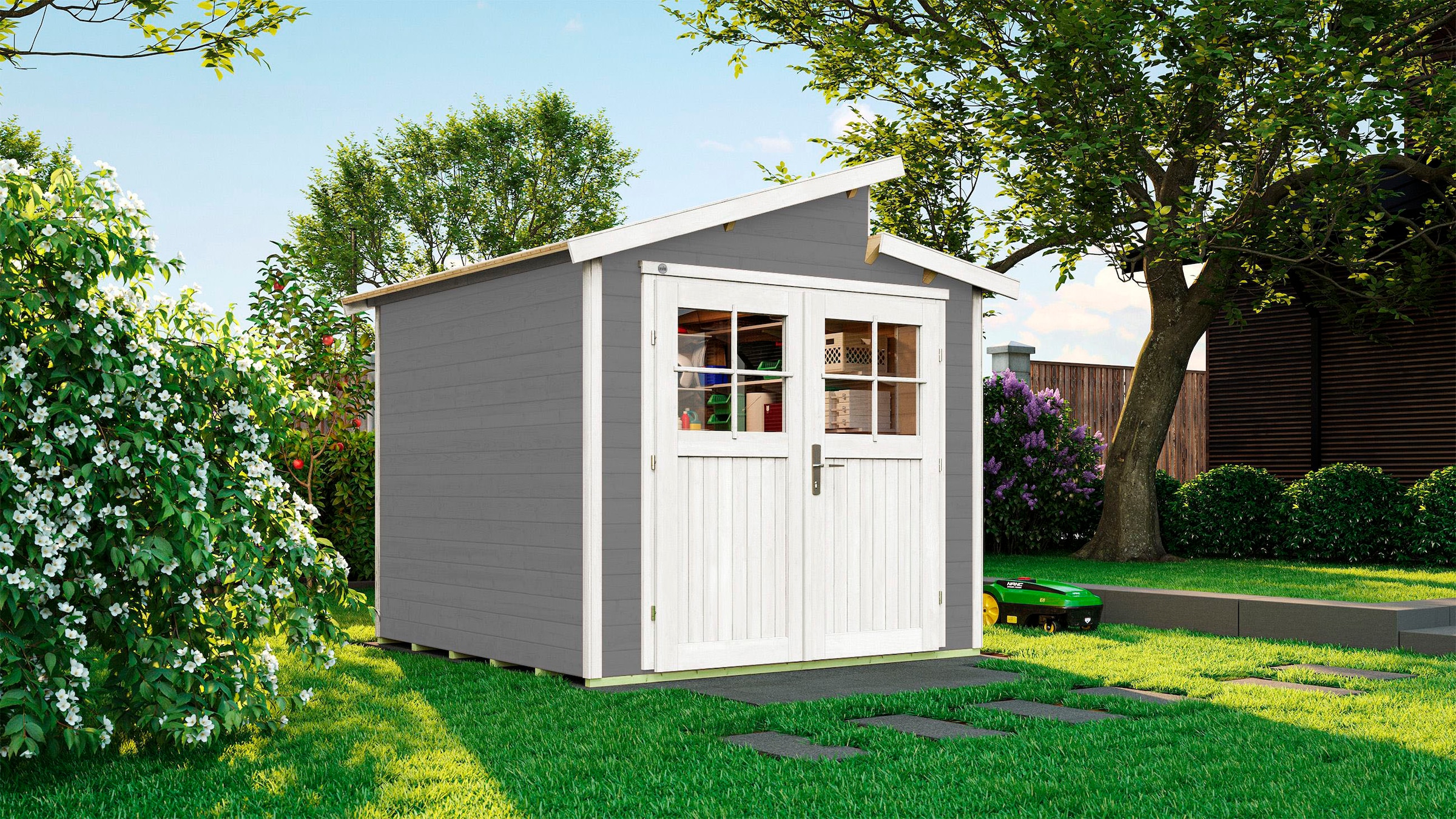 weka Gartenhaus »226 Gr.2, grau, 21 mm«