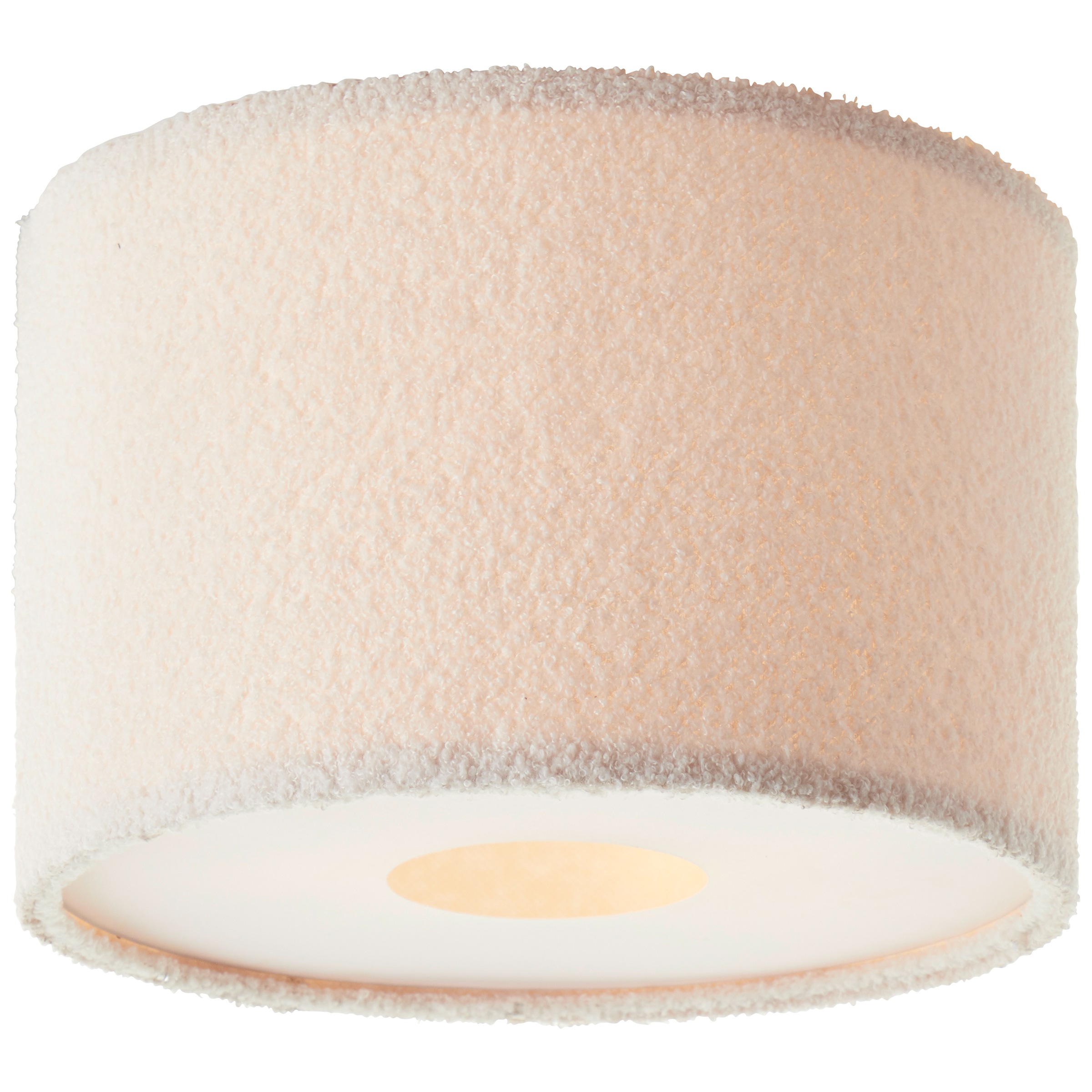 Brilliant Deckenleuchte »Teddy«, 2 flammig, Leuchtmittel E27 | ohne Leuchtmittel, flauschiger Teddystoff, 24 x 35 cm, 2 x E27, Textil, beige