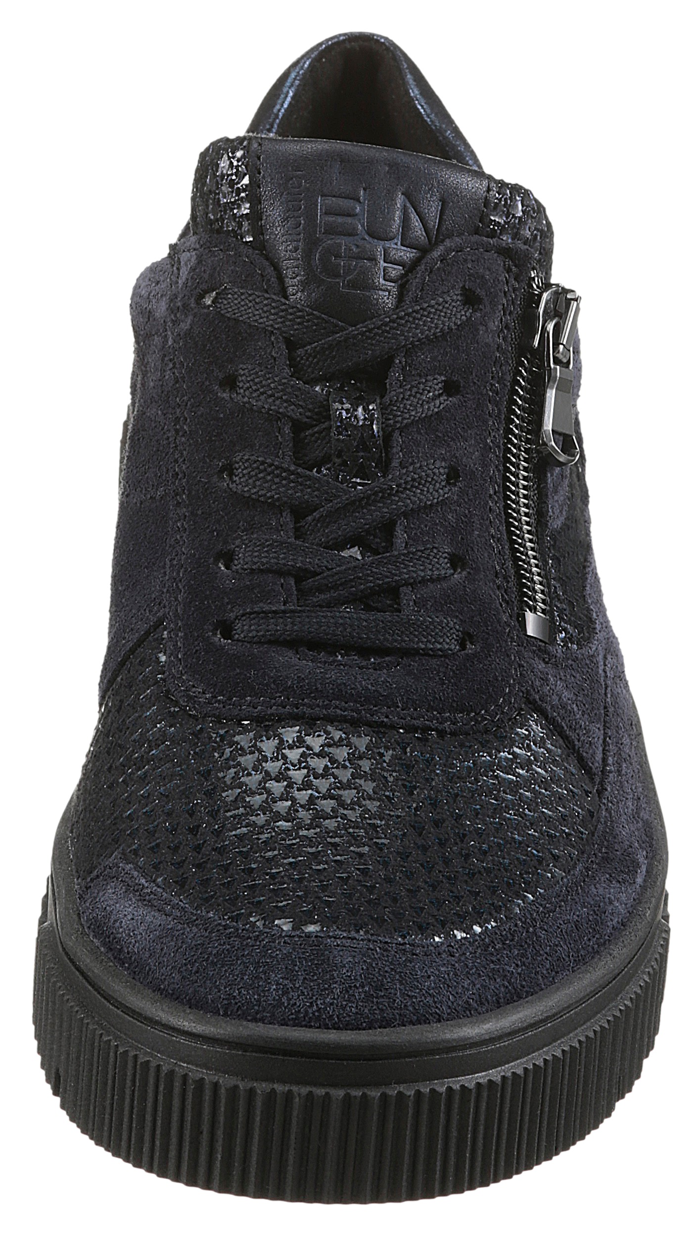 Waldläufer Plateausneaker »K-SANSA-Soft«, Komfortschuh, Bequemschuh, Schnürschuh in Extraweite K, Metallic-Optik