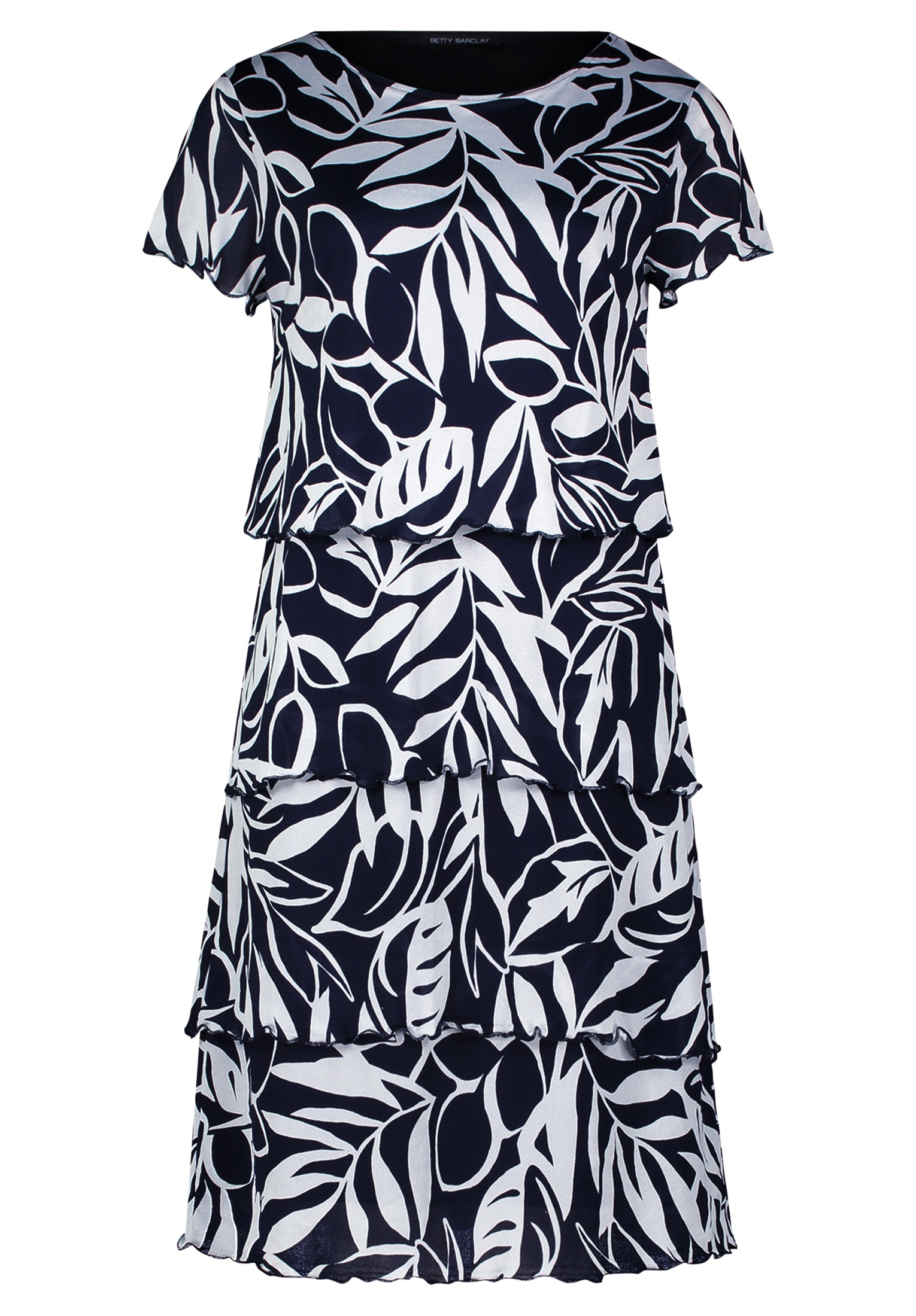 Betty Barclay Sommerkleid "Betty Barclay Stufenkleid mit U-Boot-Ausschnitt" günstig online kaufen