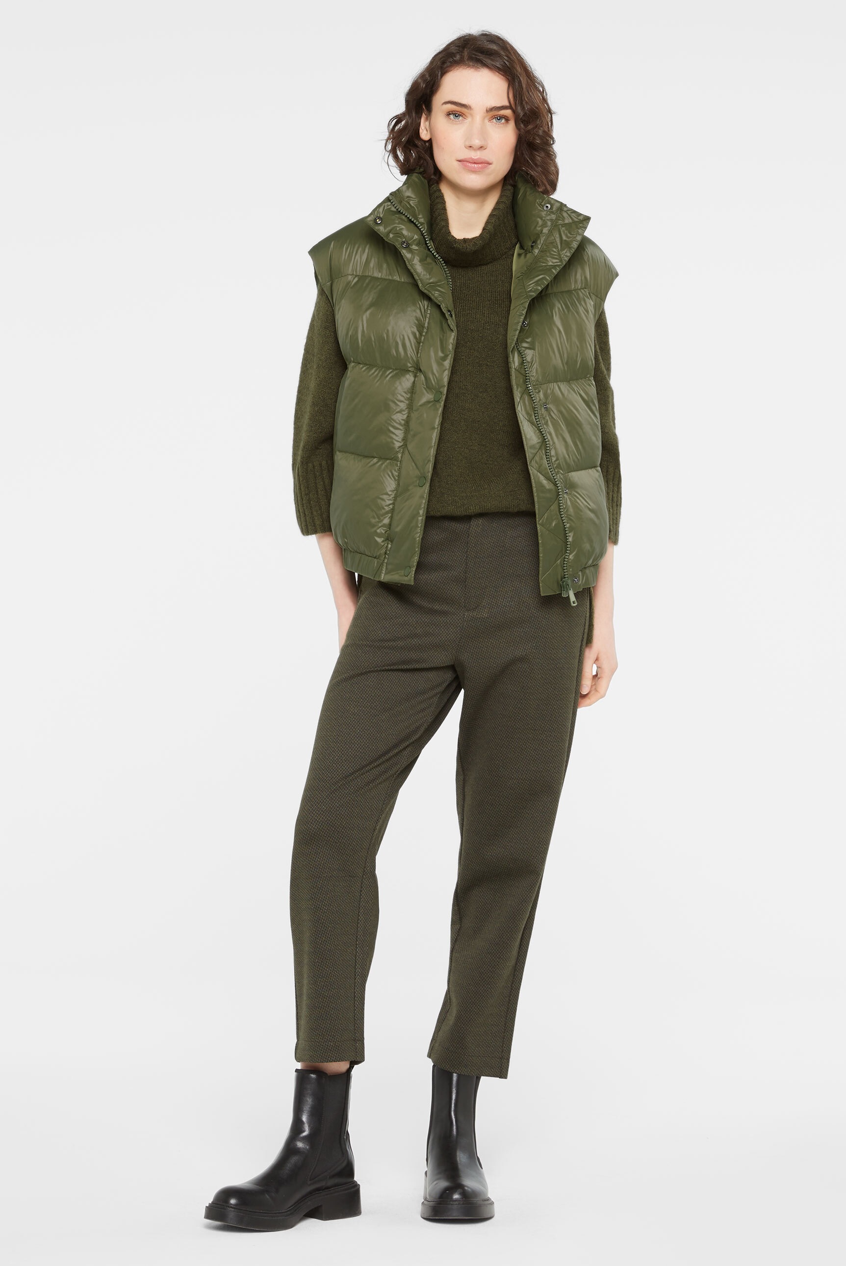 Thumbnail - SENSES.THE LABEL Steppweste mit elastischem Saumabschluss