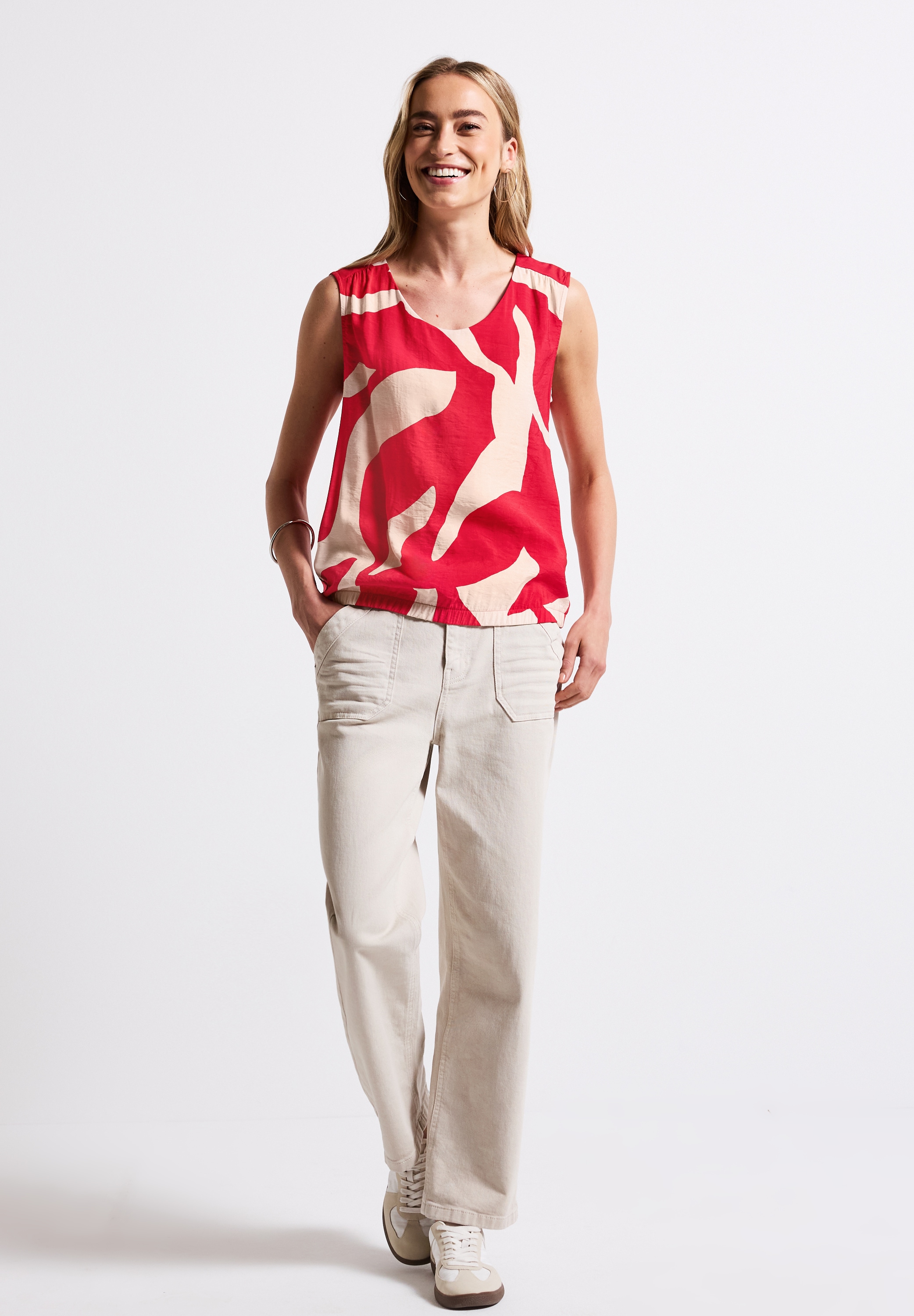 STREET ONE Shirttop, mit Elastikbund