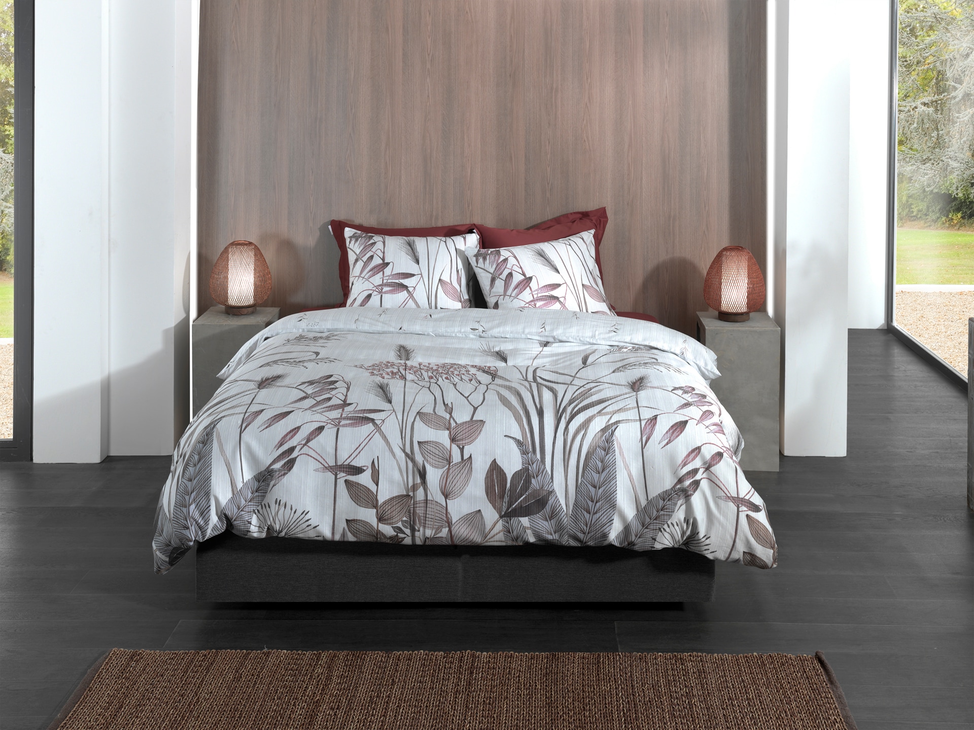 Heckett & Lane Bettwäsche »Heckettlane Bettwäsche Elvira« 2 Bettwäsche aus 100% Baumwolle, hochwertige Mako-Satin, ab 135x200 cm.