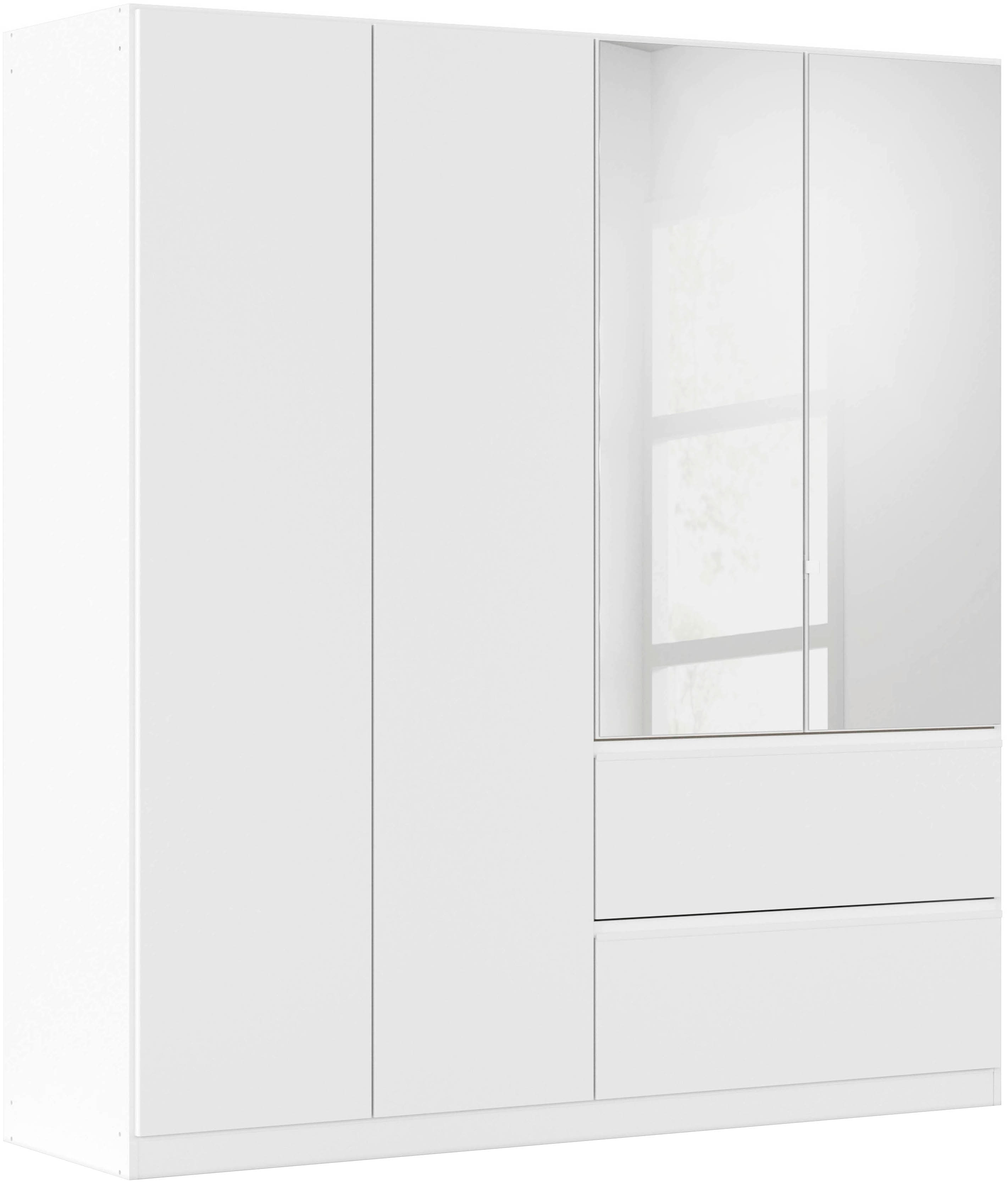 rauch Drehtürenschrank "Kleiderschrank Schrank Garderobe Wäscheschrank Schlafzimmer JOEL" in 3 verschiedenen Ausstattungen BASIC/CLASSIC/PREMIUM, mit zwei Schubladen, mit Push-to-Open Funktion MADE IN GERMANY