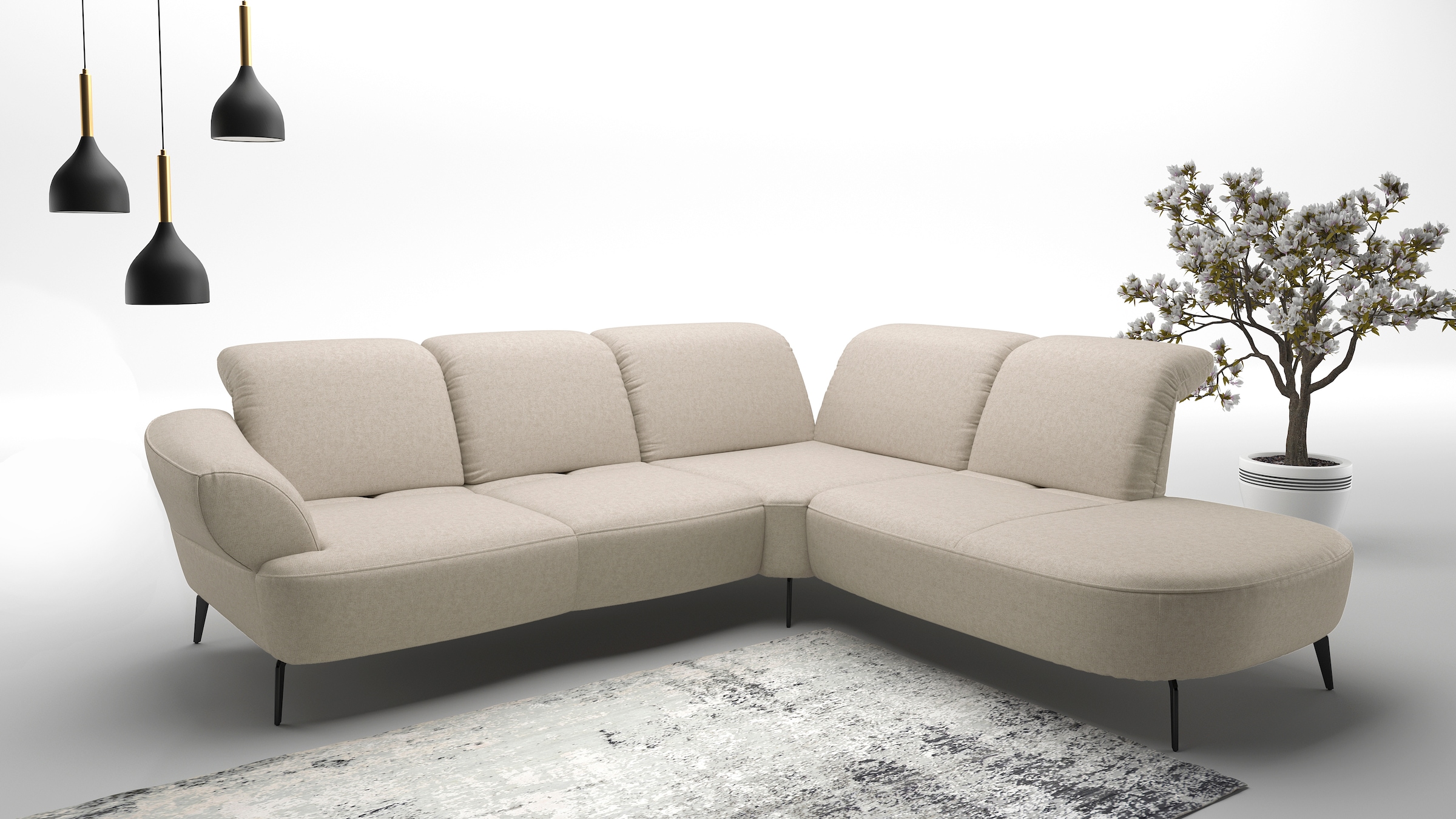 sit&more Ecksofa "Dance, L-Form, inkl. Sitztiefenverstellung", inkl. Click& günstig online kaufen