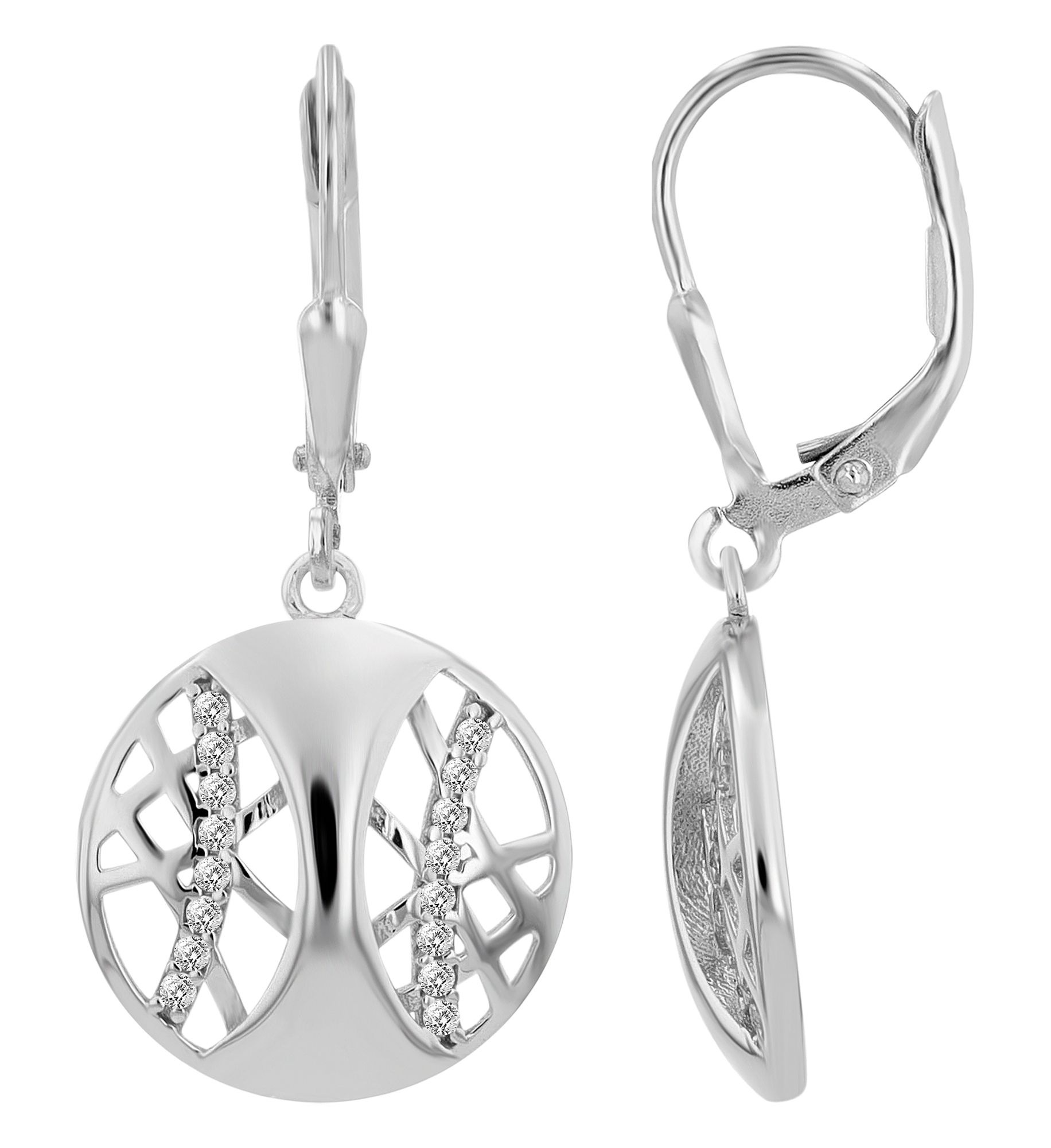 Adelia´s Paar Ohrhänger "Damen Ohrringe – Ohrhänger aus 925 Silber mit Zirk günstig online kaufen