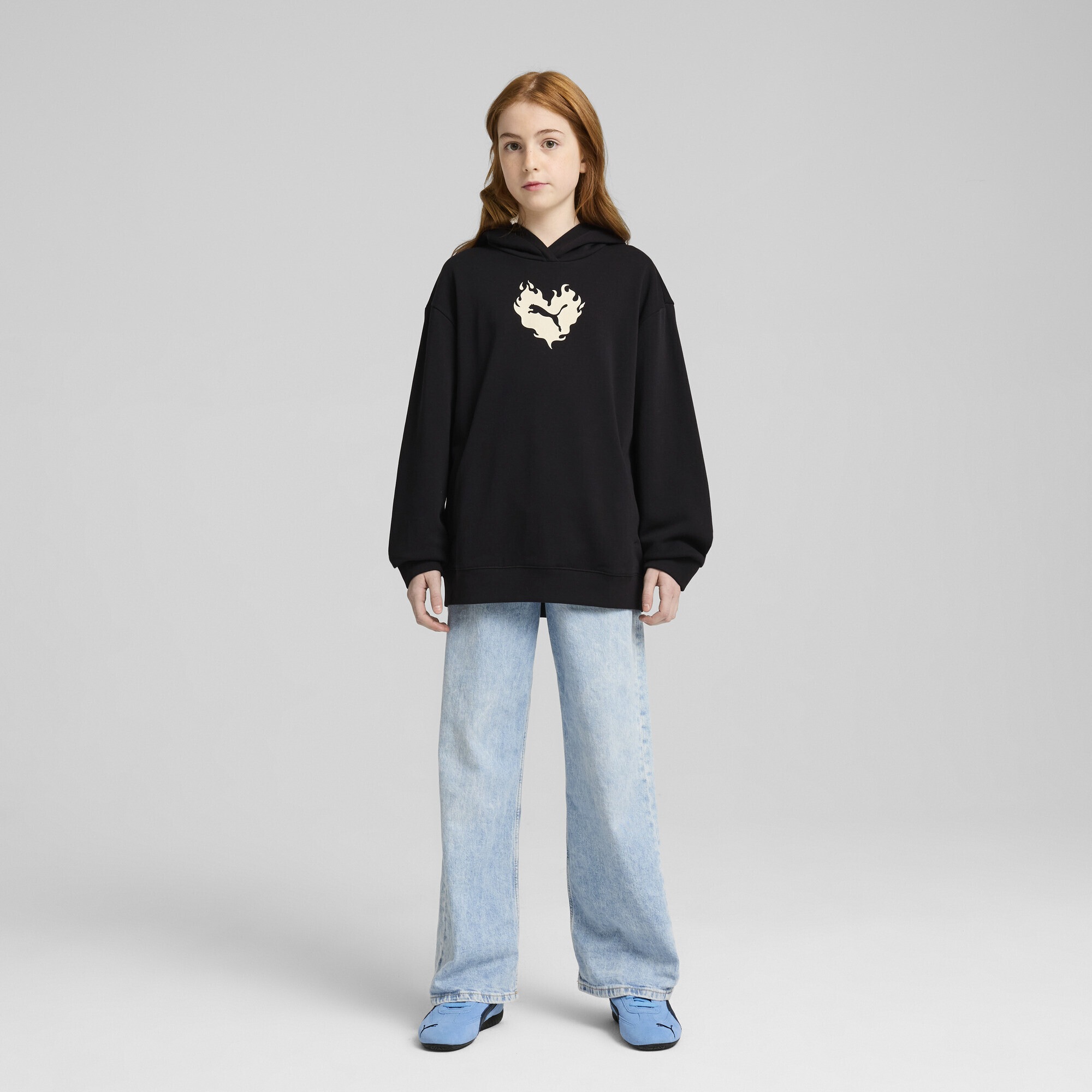 PUMA Hoodie »Flaming Love Hoodie Mädchen«