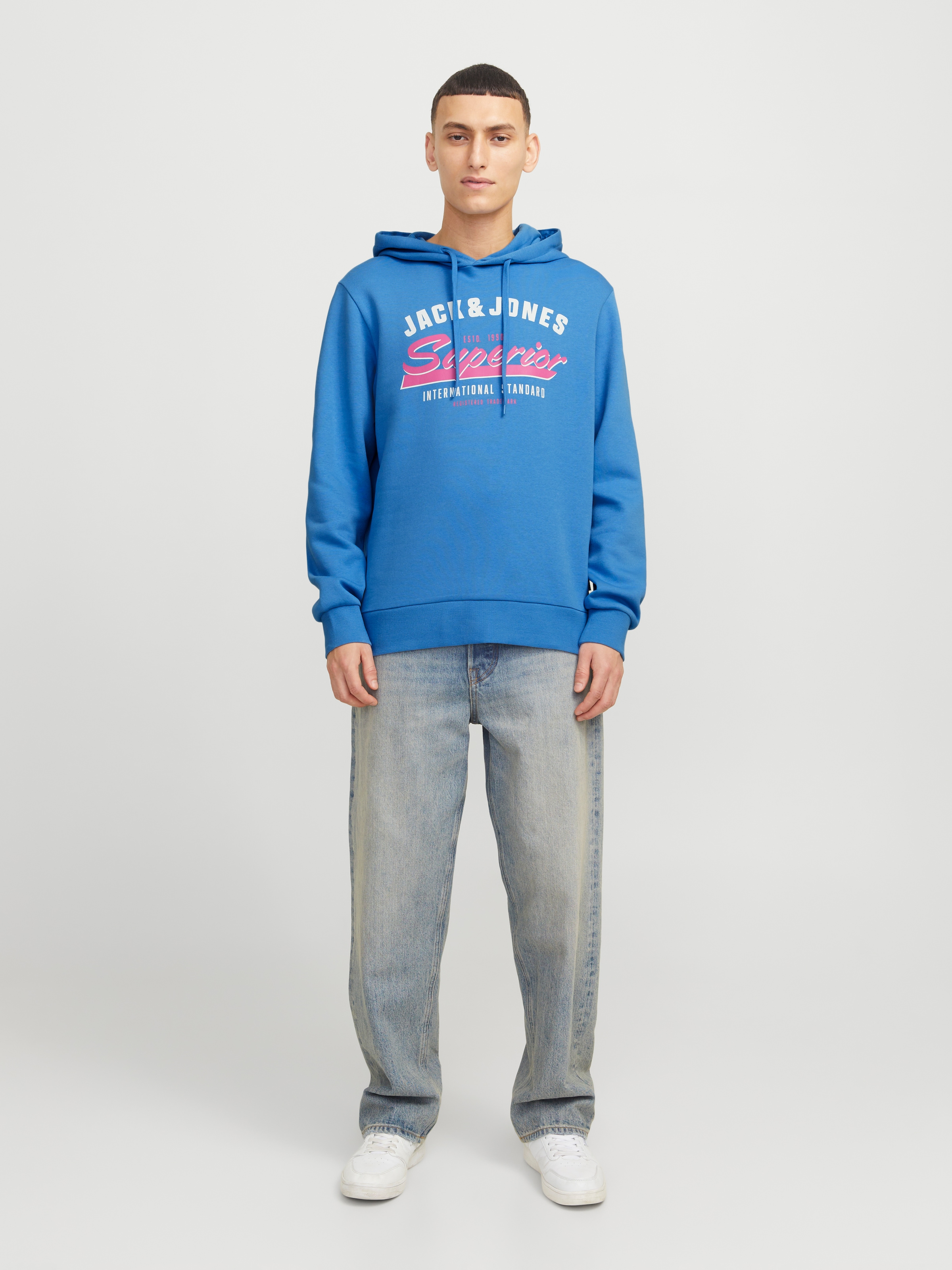 Jack & Jones Kapuzensweatshirt »JJELOGO SWEAT HOOD 2 COL 24/25 NOOS«, mit Logo Print