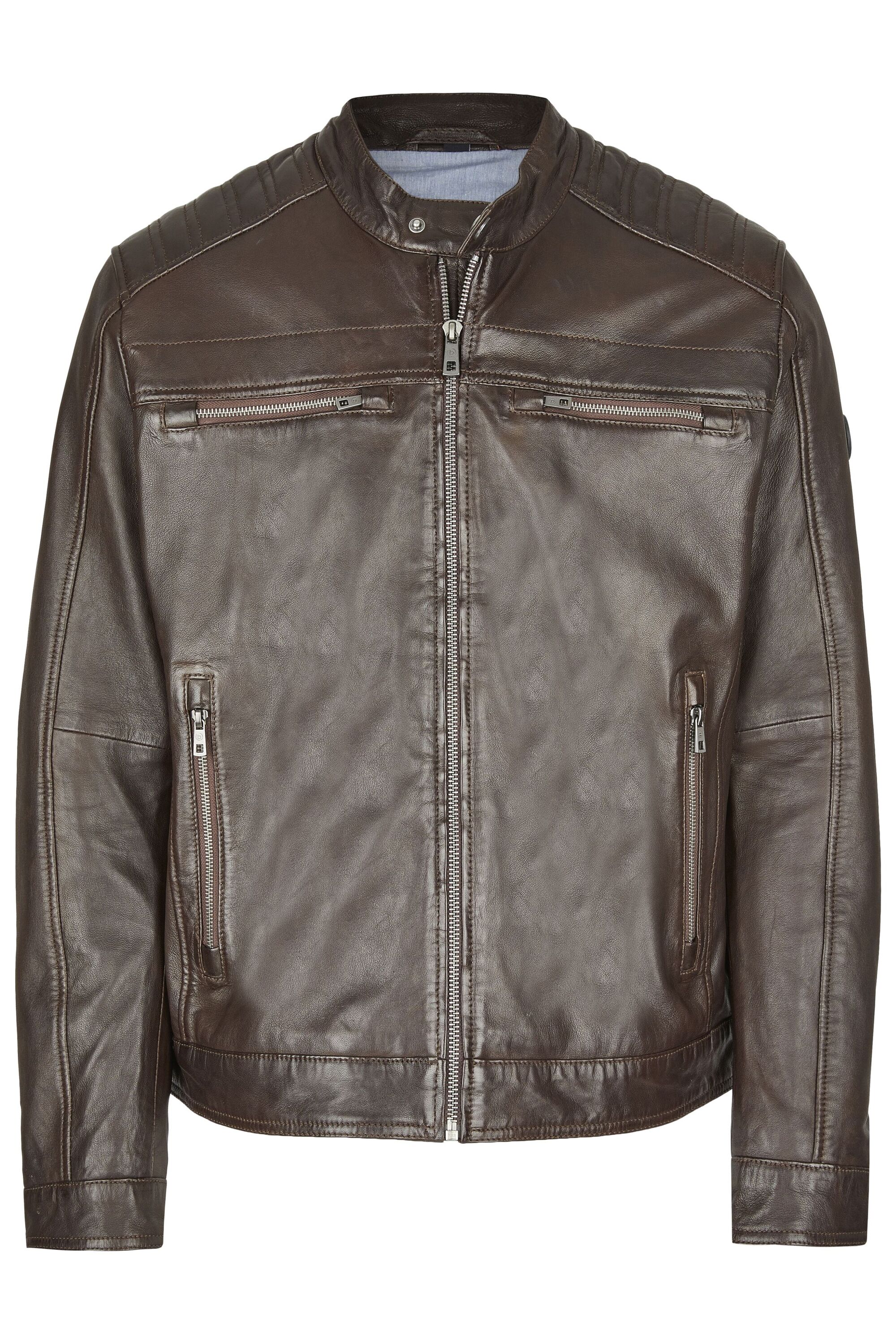 bugatti Blouson "BUAMADEO" ohne Kapuze mit Stehkragen und Druckknopfriegel