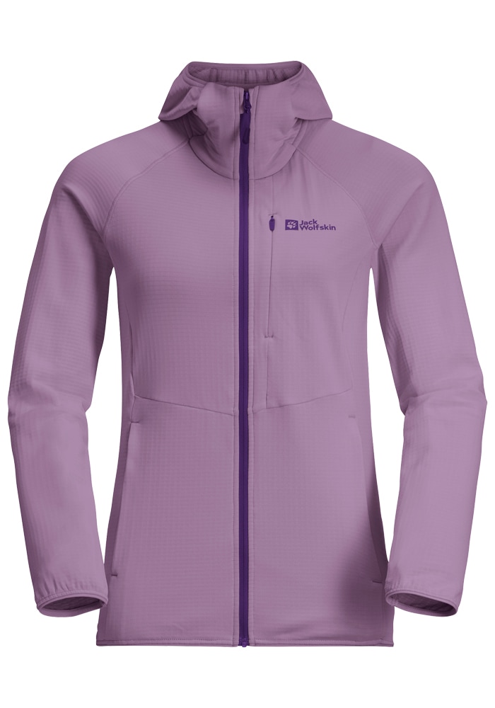 Jack Wolfskin Fleecejacke »KOLBENBERG HOODED FZ W«, mit Kapuze