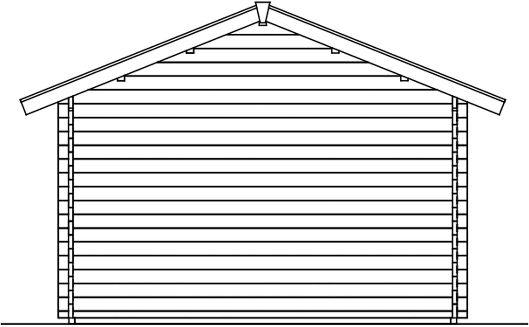 Skanholz Gartenhaus »Lugano 2«, mit 2. Schalung