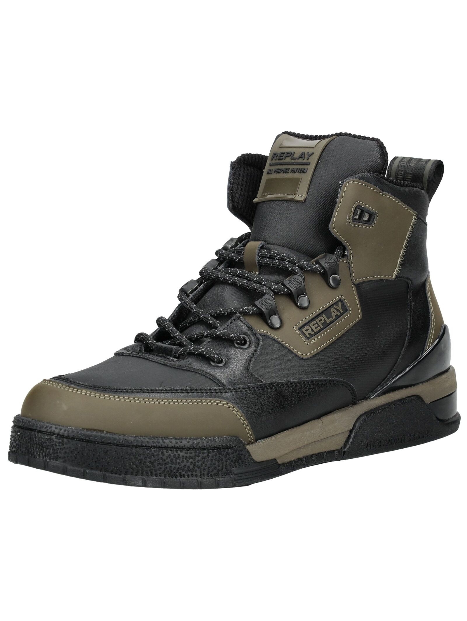 Replay Schnürstiefelette "Replay Stiefelette Leder/Synthetik" günstig online kaufen