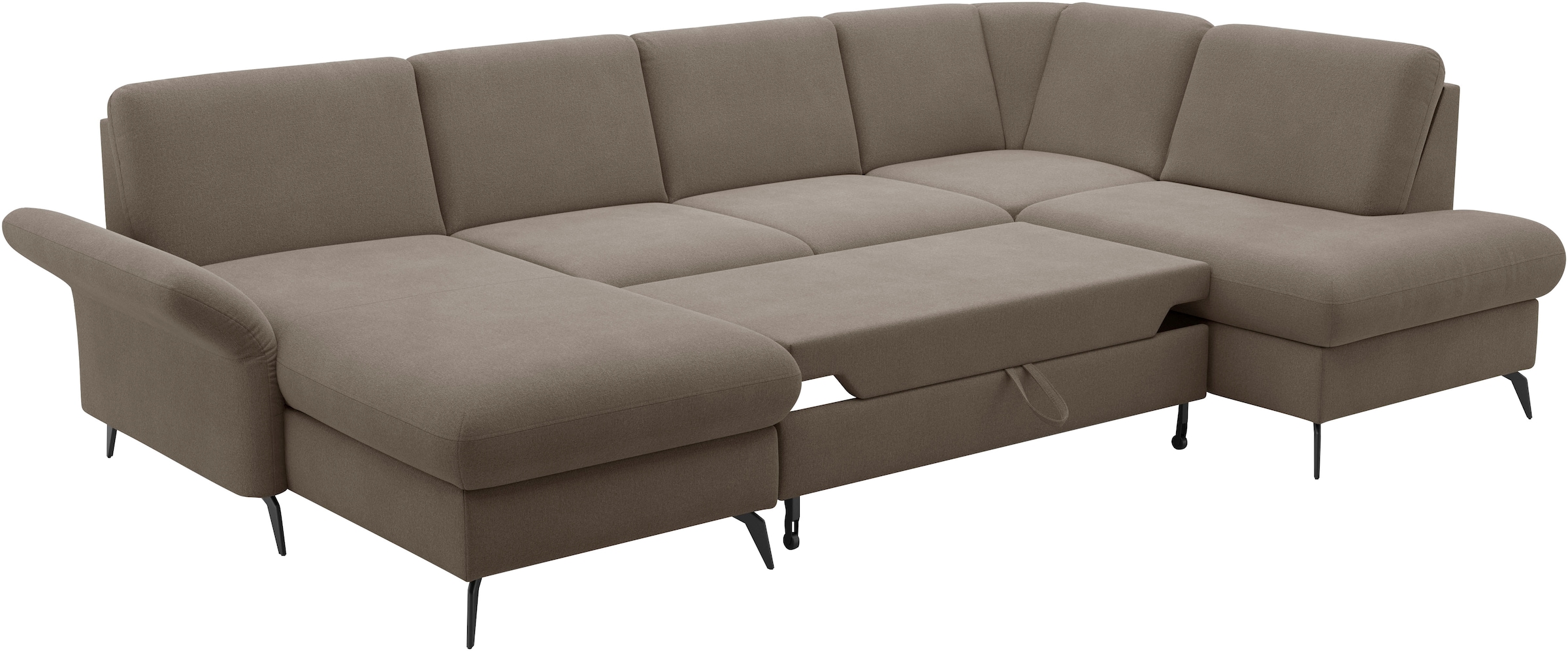 Home affaire Wohnlandschaft »Rochelle«, optional: Armteilverstellung, klappbar, Bettkasen