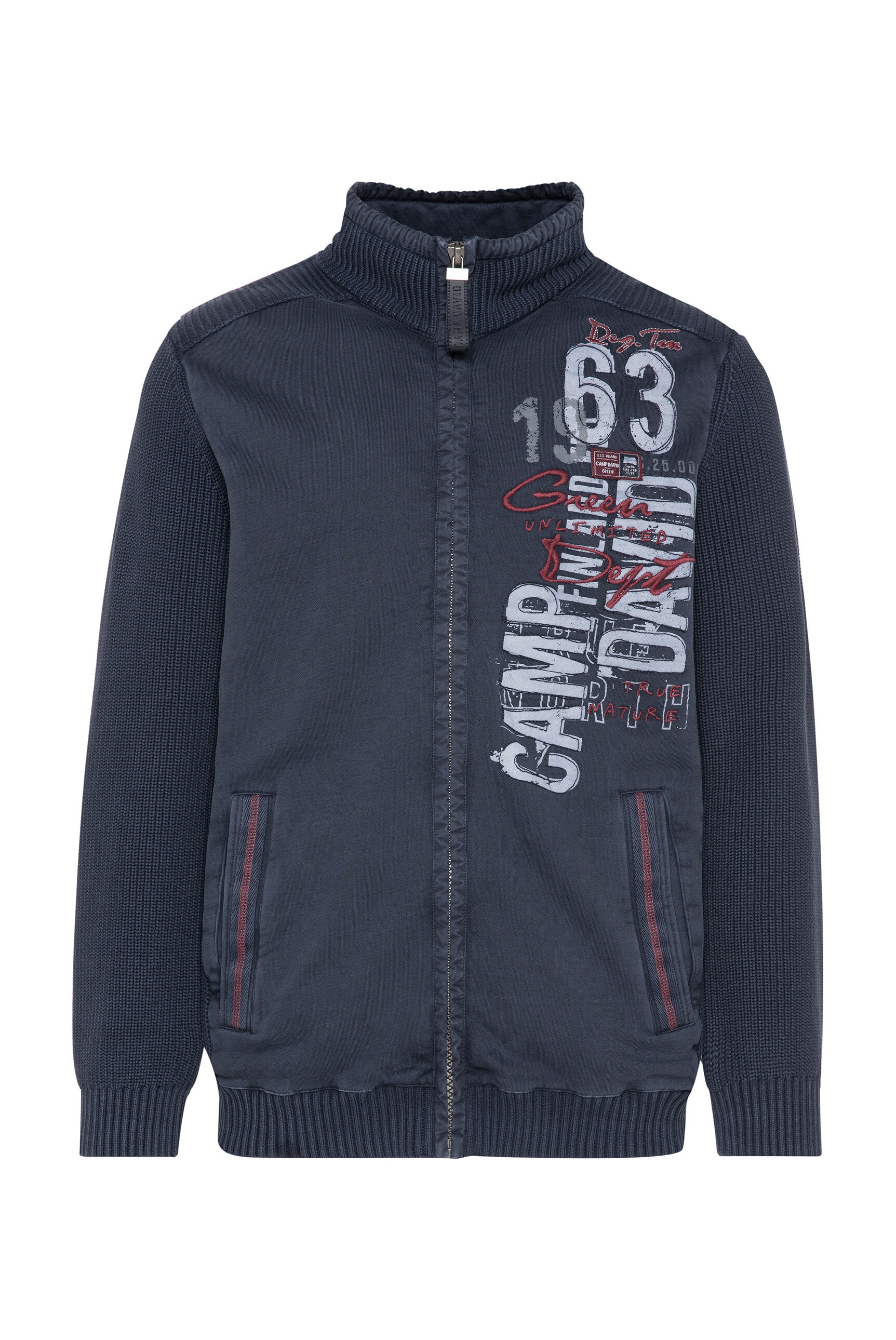 CAMP DAVID Strickjacke, aus Baumwolle